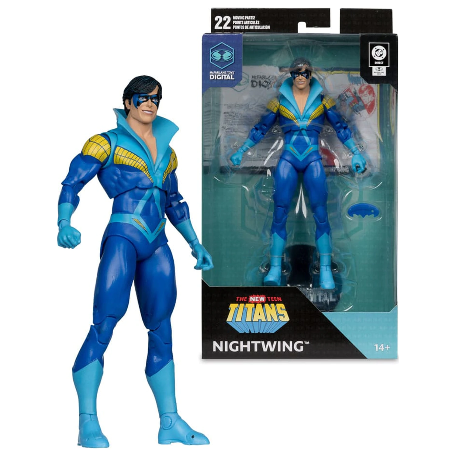 DC Direct McFarlane Toys Cyfrowa figurka Nightwing (Teen Titans) 18 cm zdjęcie produktu