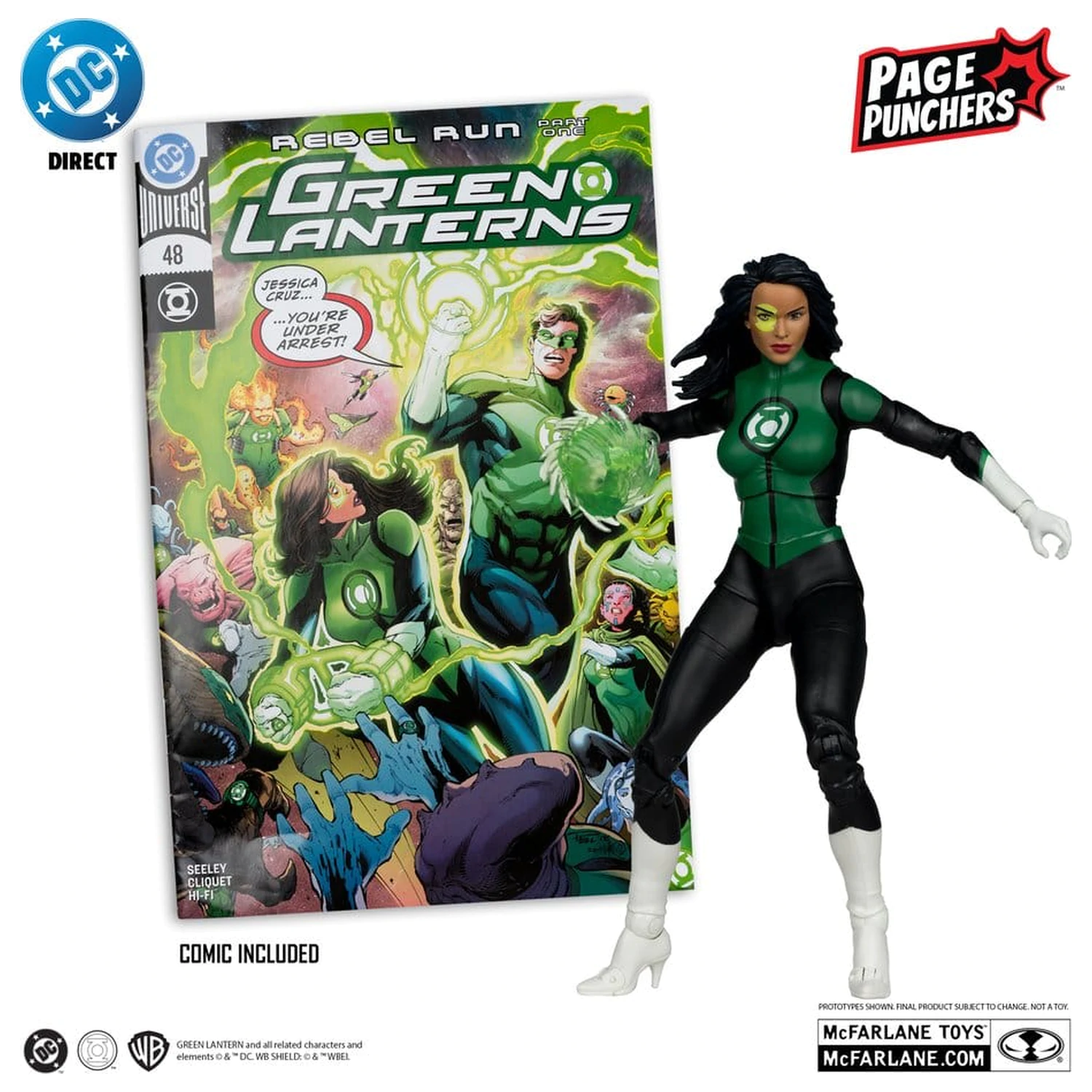 DC Direct Page Punchers figurka akcji Jessica Cruz (Green Lanterns # 48) (Red Platinum Edition) 18 cm zdjęcie produktu
