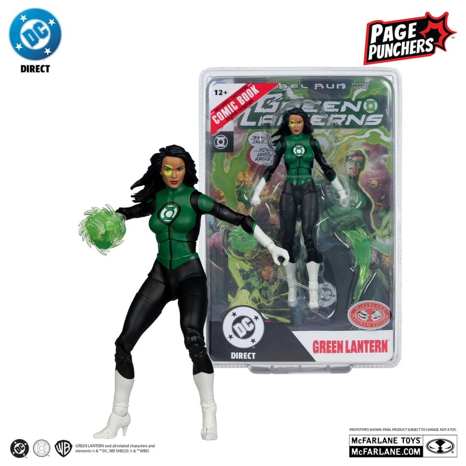 DC Direct Page Punchers figurka akcji Jessica Cruz (Green Lanterns # 48) (Red Platinum Edition) 18 cm zdjęcie produktu