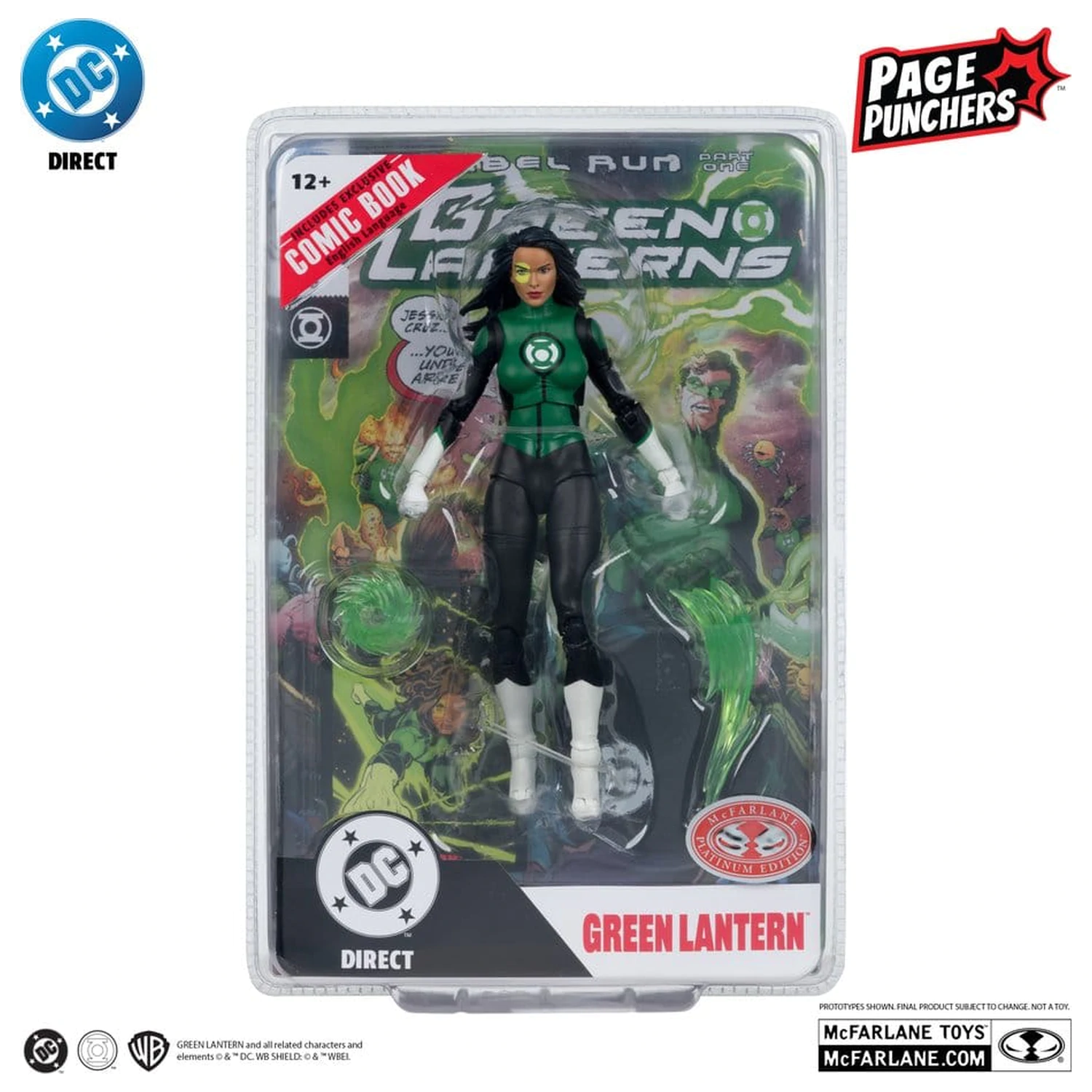 DC Direct Page Punchers figurka akcji Jessica Cruz (Green Lanterns # 48) (Red Platinum Edition) 18 cm zdjęcie produktu