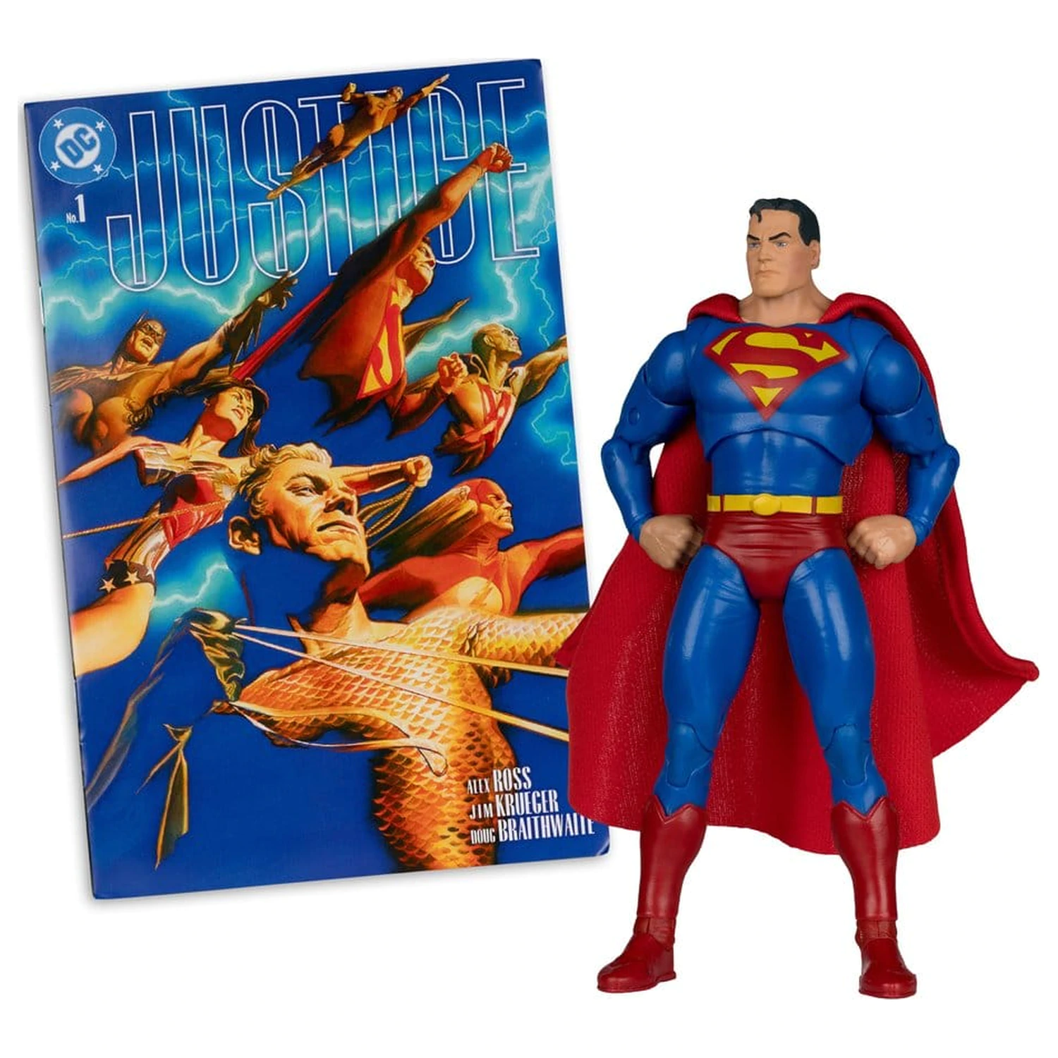 DC Direct Page Punchers figurka akcji Superman (Justice #1) (Red Platinum Edition) 19 cm zdjęcie produktu