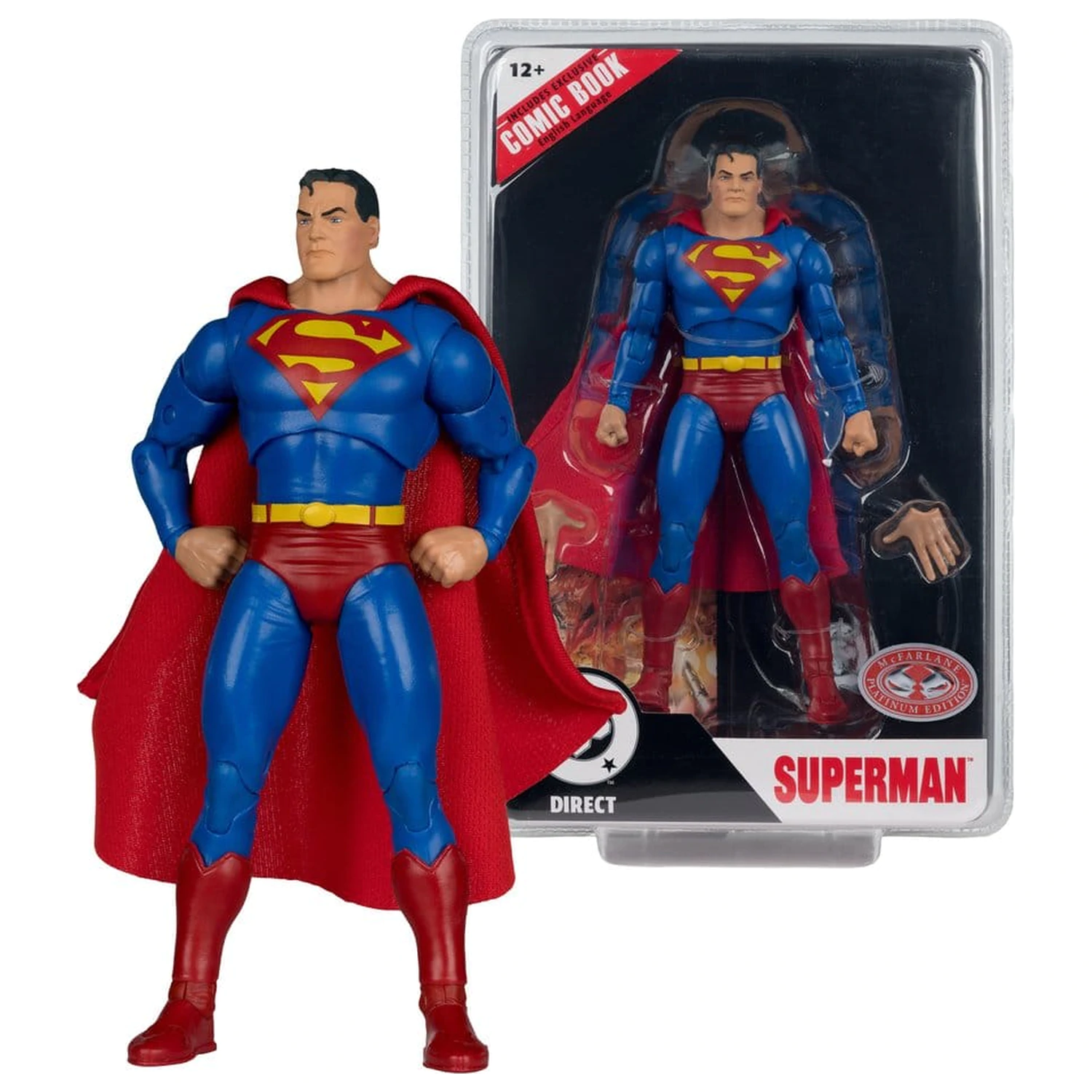 DC Direct Page Punchers figurka akcji Superman (Justice #1) (Red Platinum Edition) 19 cm zdjęcie produktu