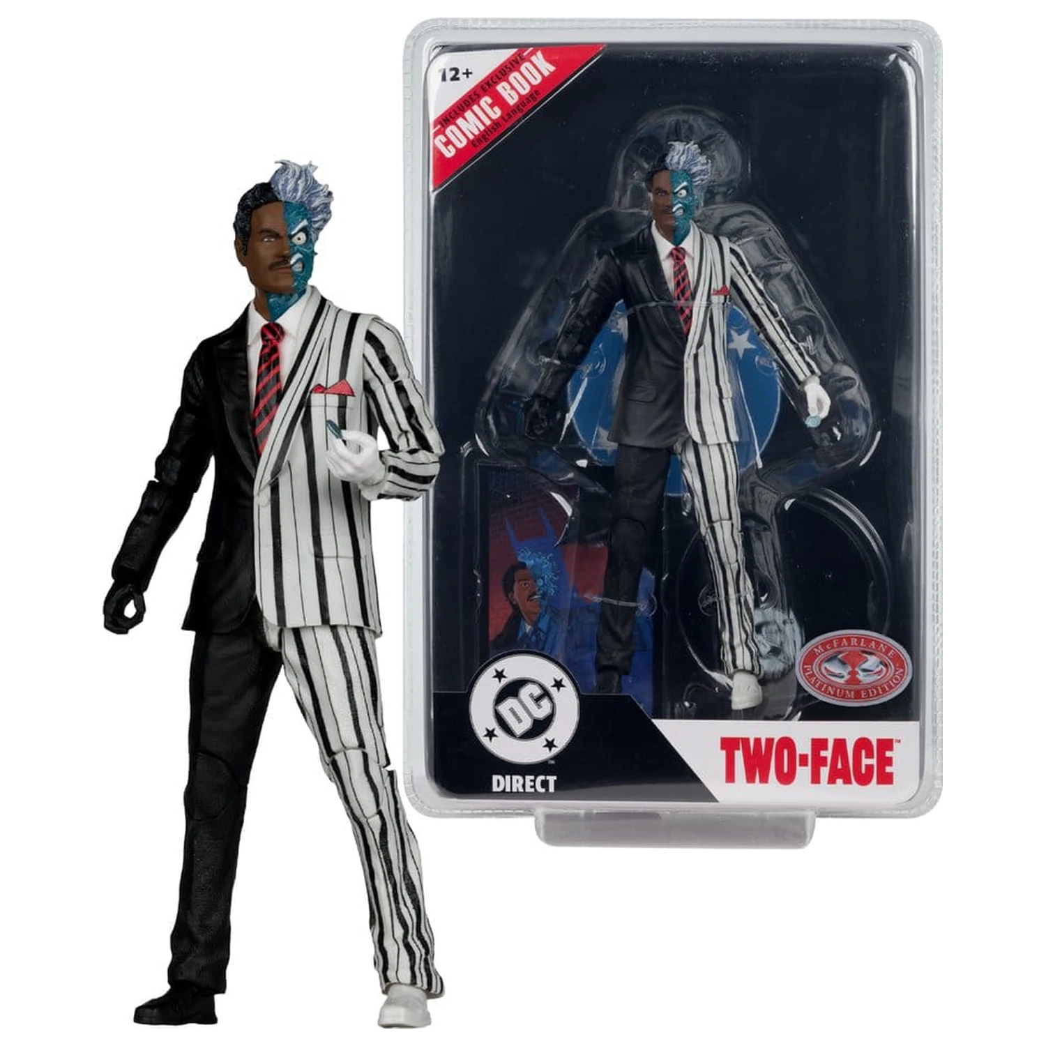 DC Direct Page Punchers figurka akcji Two-Face (Batman 89) (Red Platinum Edition) 19 cm zdjęcie produktu
