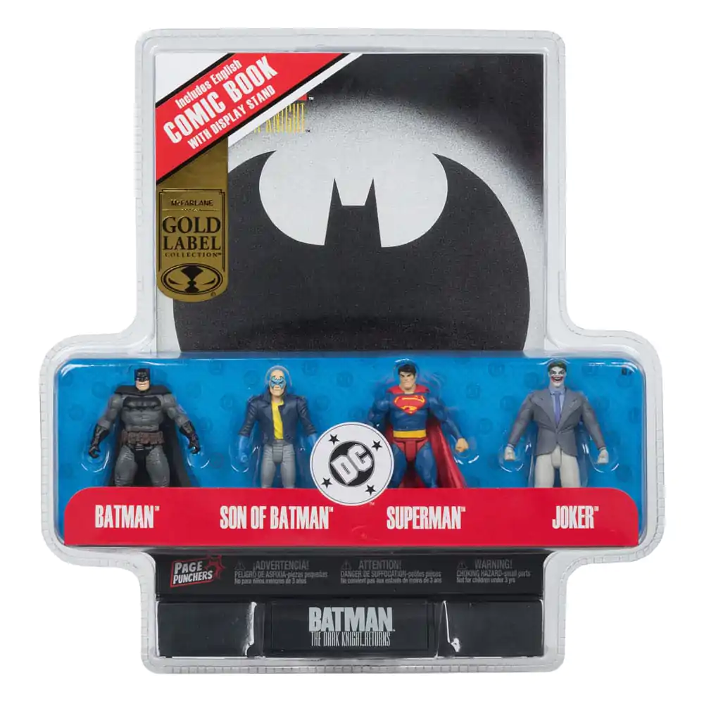 DC Direct Page Punchers Figurka akcji Zestaw 4 figurek Batman & Son of Batman & Superman & Joker 7 cm zdjęcie produktu