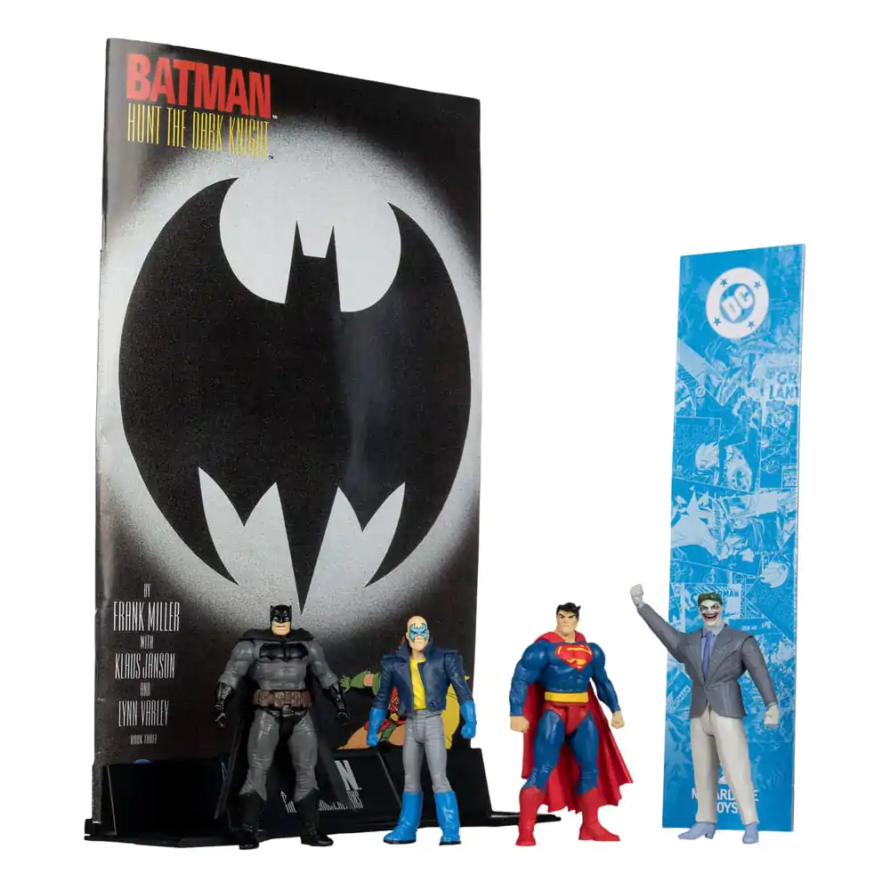 DC Direct Page Punchers Figurka akcji Zestaw 4 figurek Batman & Son of Batman & Superman & Joker 7 cm zdjęcie produktu