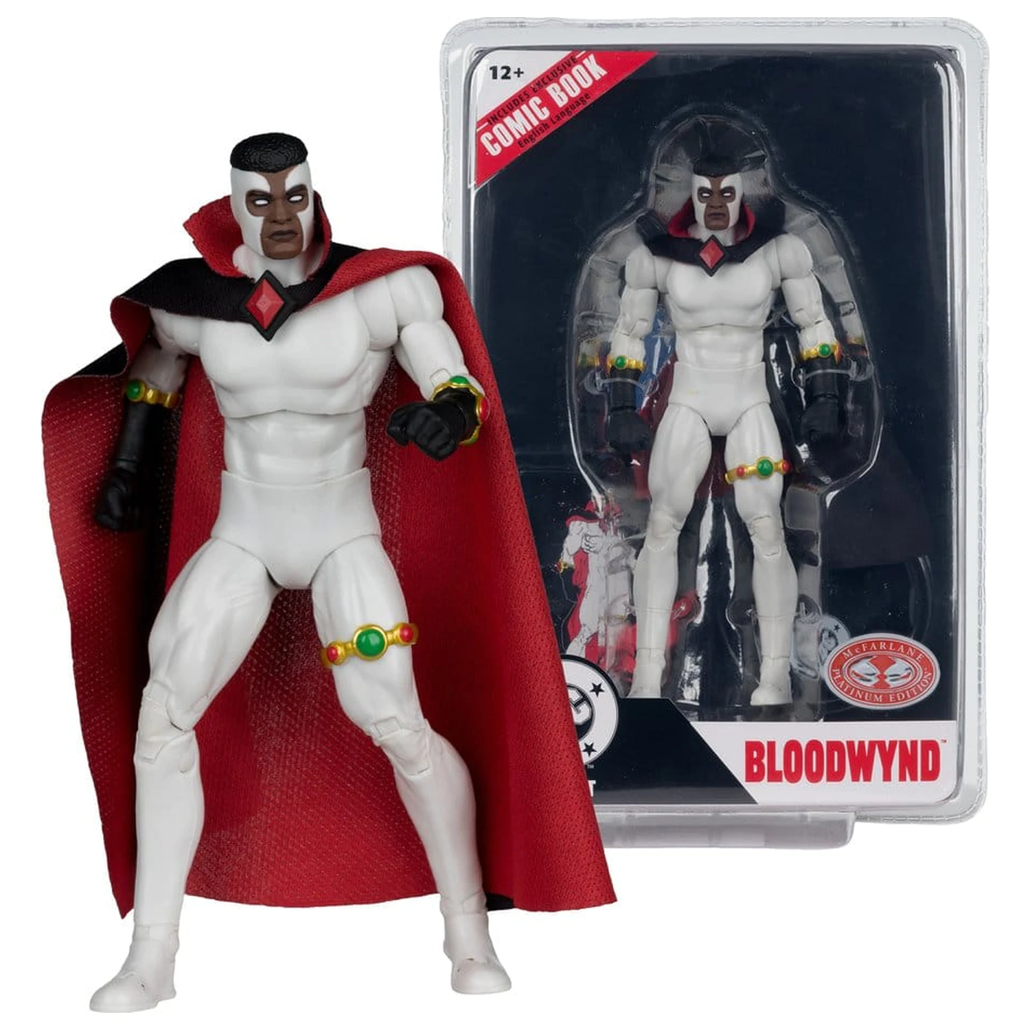 DC Direct Page Punchers figurka akcji Bloodwynd (Justice League #77) (Red Platinum Edition) 18 cm zdjęcie produktu