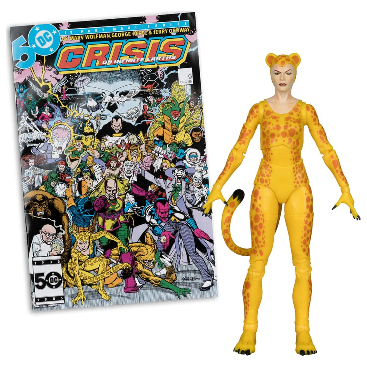 DC Direct Page Punchers figurka akcji Cheetah (Crisis on Infinite Earths)(Red Platinum Edition) 17 cm zdjęcie produktu
