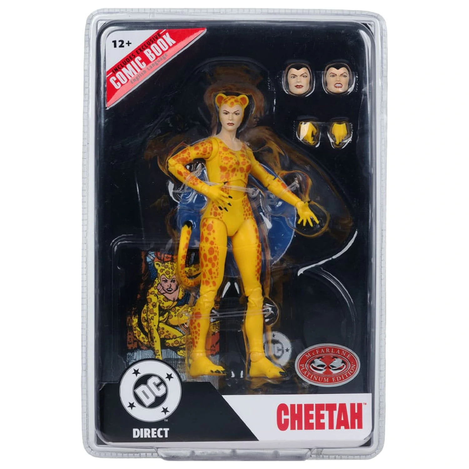 DC Direct Page Punchers figurka akcji Cheetah (Crisis on Infinite Earths)(Red Platinum Edition) 17 cm zdjęcie produktu