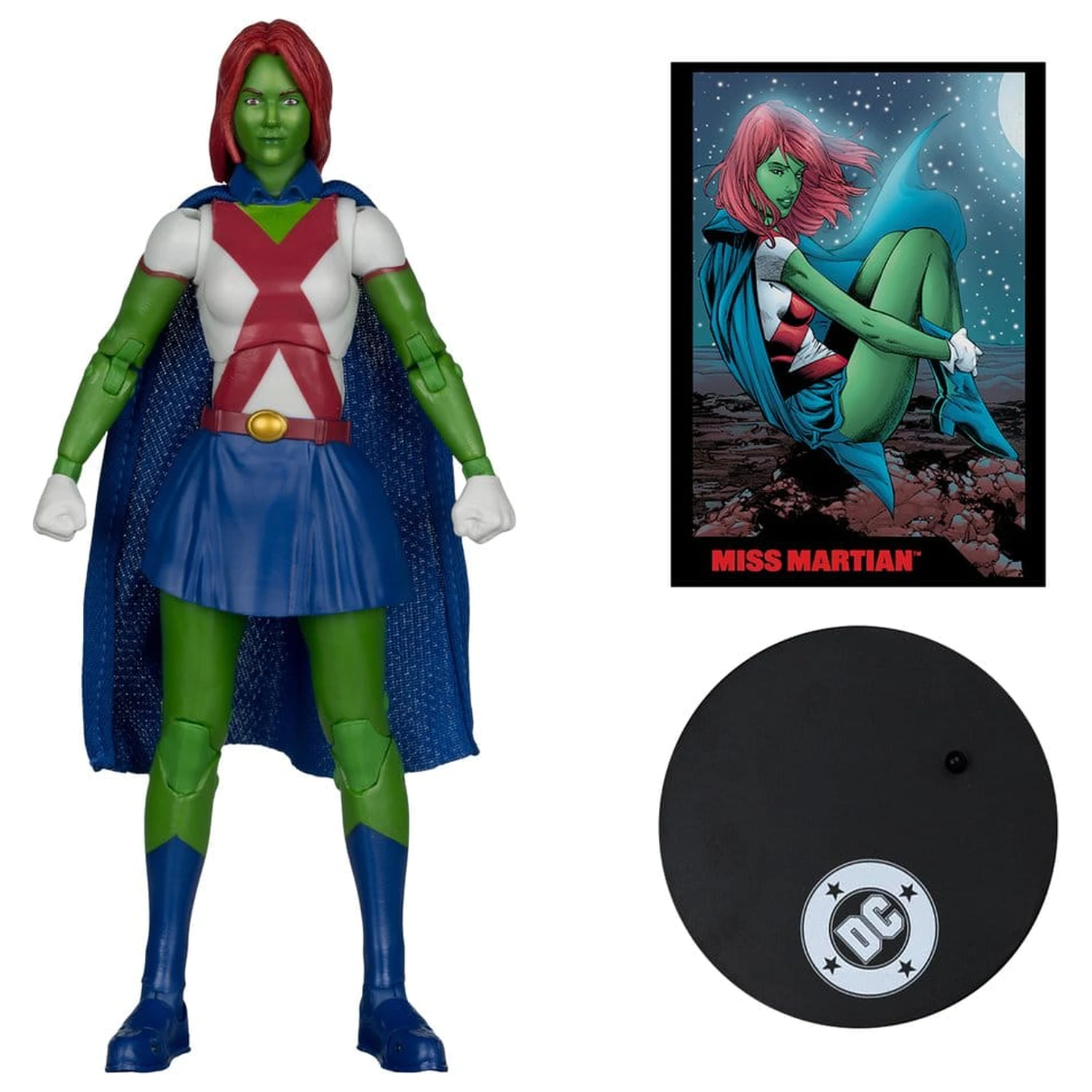 DC Direct Page Punchers figurka akcji Miss Martian (Teen Titans #41) (Red Platinum Edition) 17 cm zdjęcie produktu