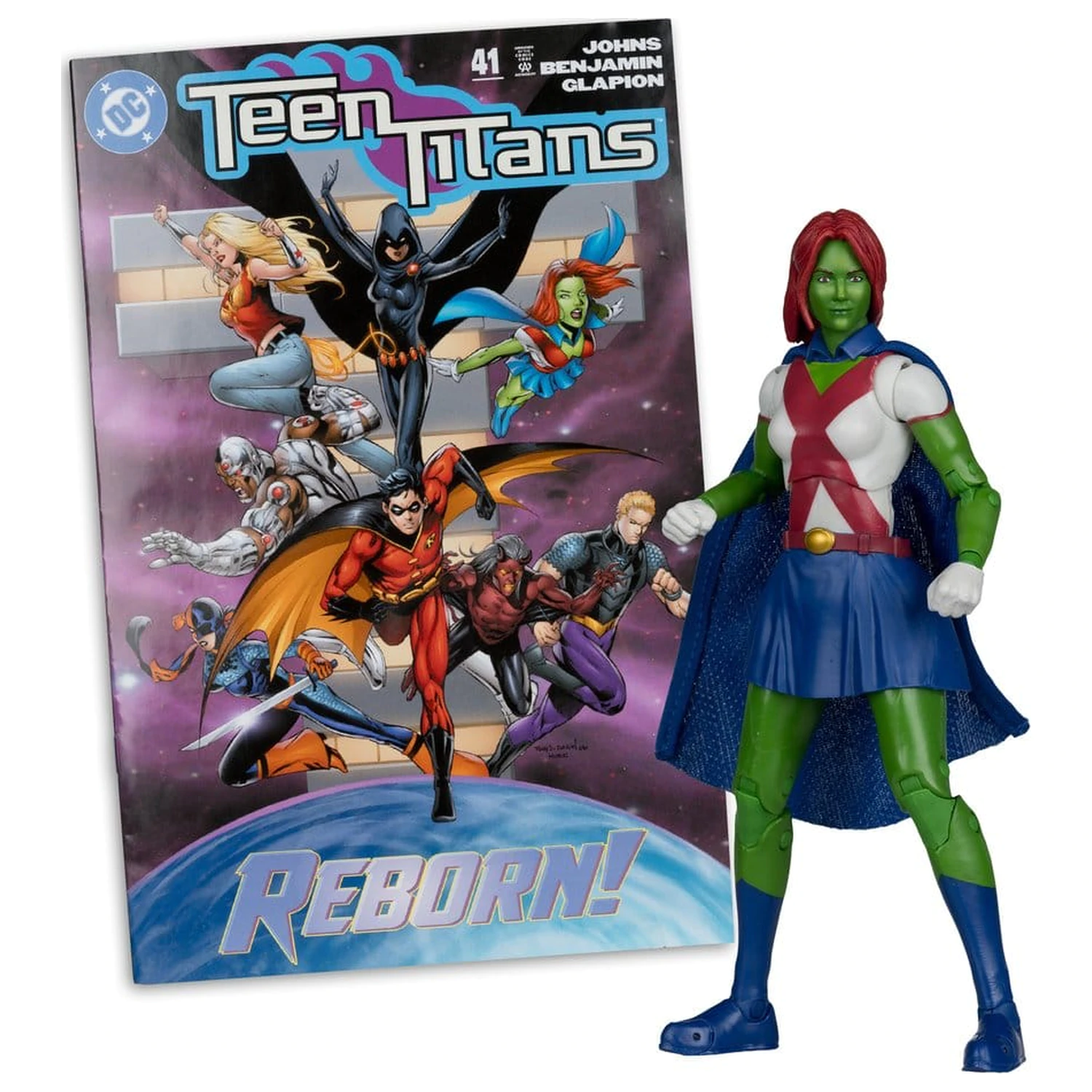 DC Direct Page Punchers figurka akcji Miss Martian (Teen Titans #41) (Red Platinum Edition) 17 cm zdjęcie produktu