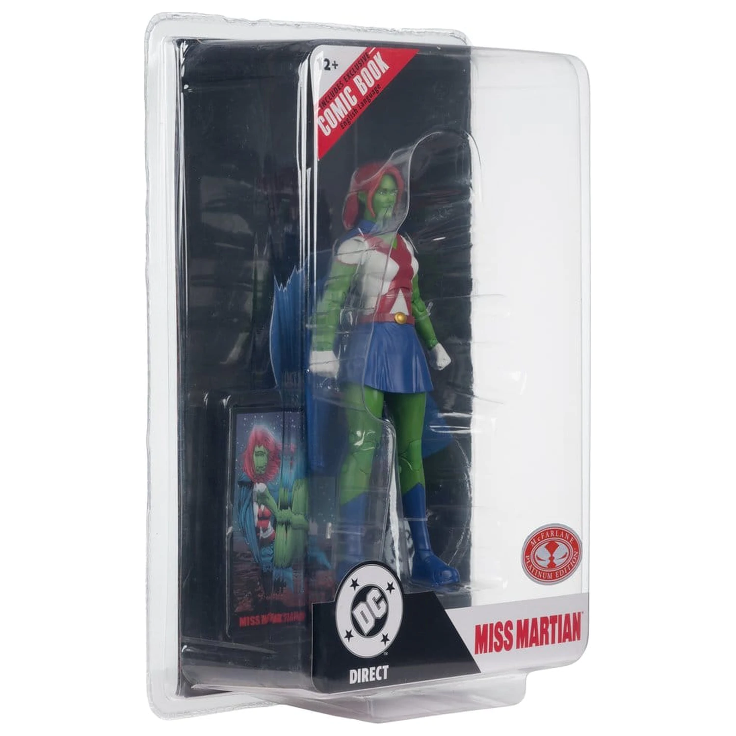 DC Direct Page Punchers figurka akcji Miss Martian (Teen Titans #41) (Red Platinum Edition) 17 cm zdjęcie produktu