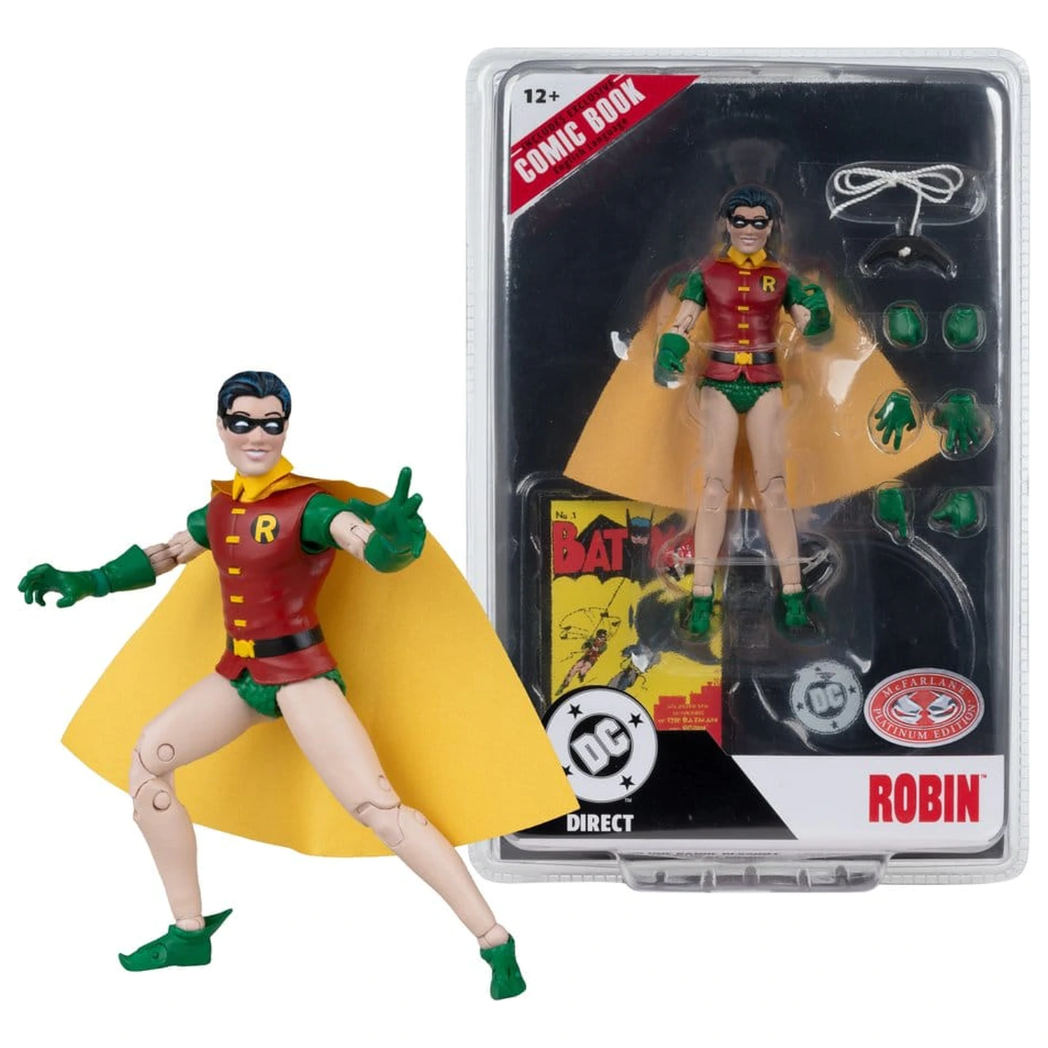 DC Direct Page Punchers figurka akcji Robin Dick Grayson (Batman #1) (Red Platinum Edition) 14 cm zdjęcie produktu