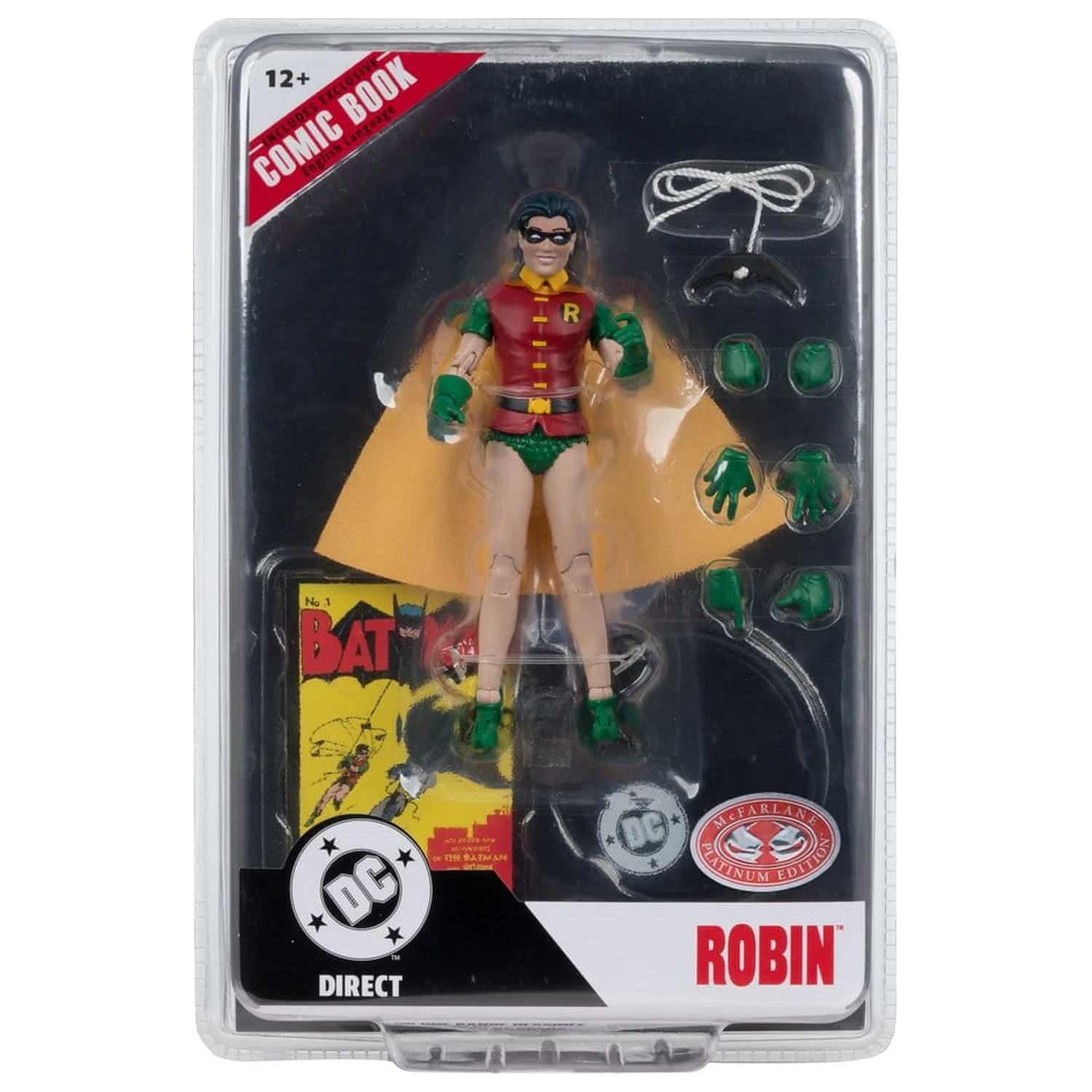 DC Direct Page Punchers figurka akcji Robin Dick Grayson (Batman #1) (Red Platinum Edition) 14 cm zdjęcie produktu