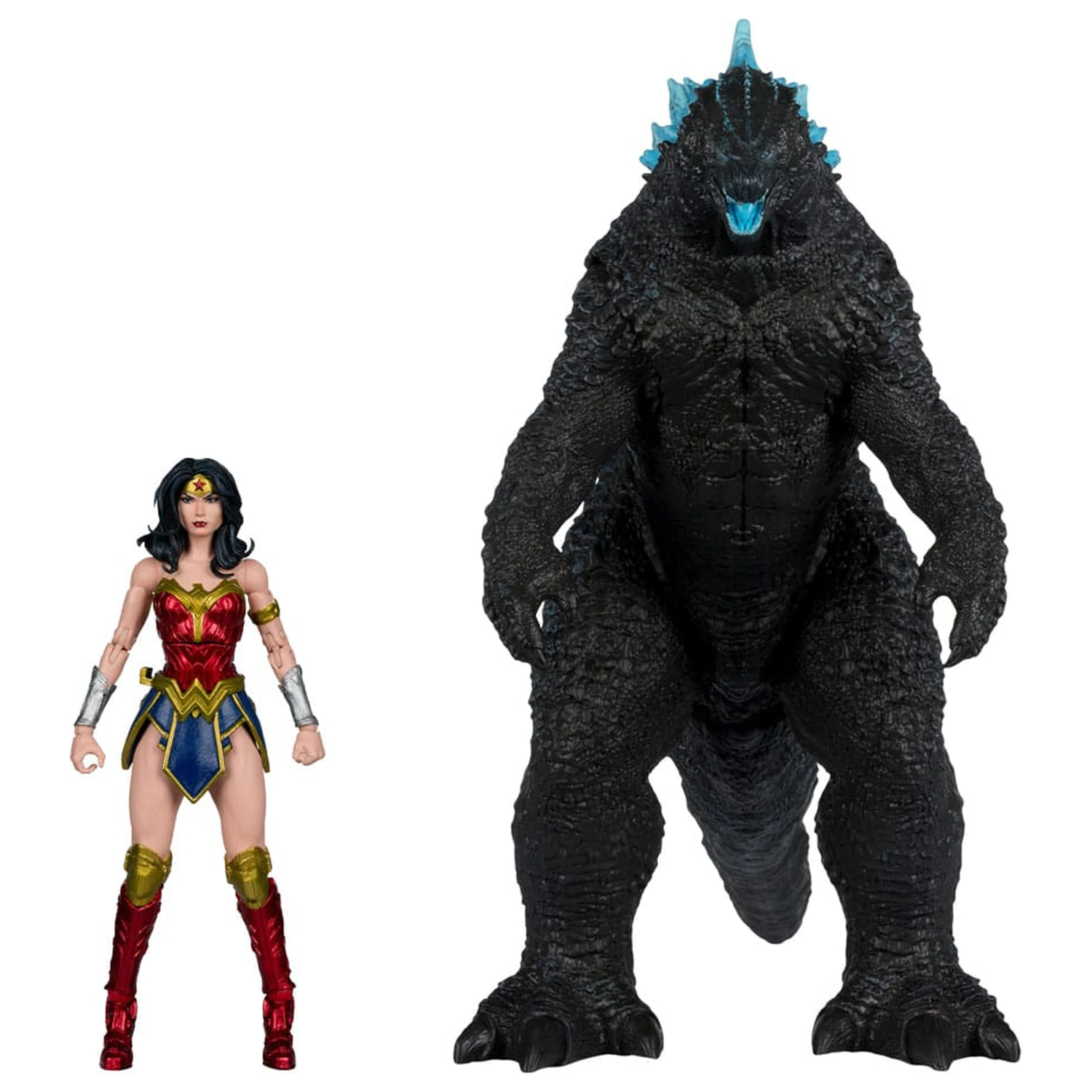 DC Justice League Monsterverse DC Multiverse Figurki Akcji 2-Pak Wonder Woman kontra Atomic Blast Godzilla 18 cm zdjęcie produktu