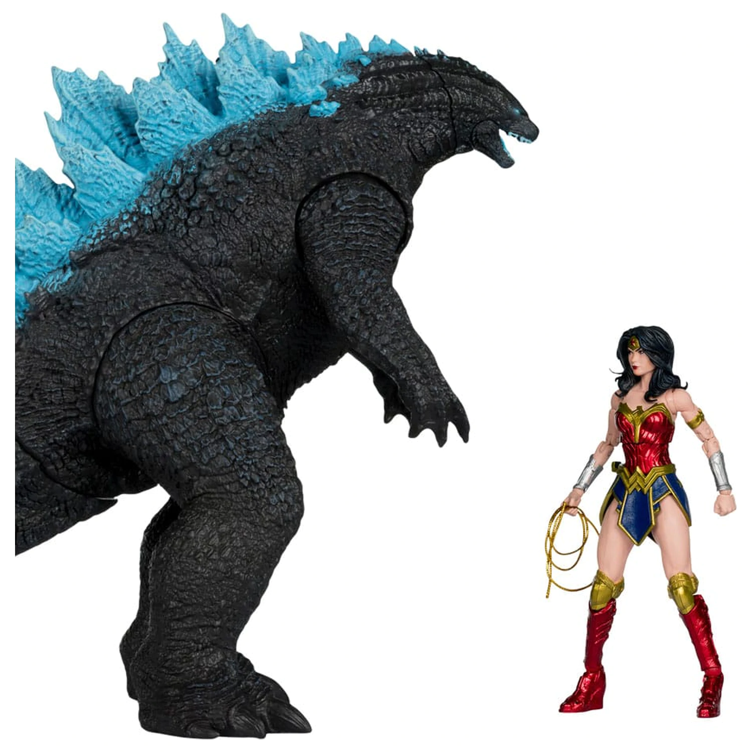 DC Justice League Monsterverse DC Multiverse Figurki Akcji 2-Pak Wonder Woman kontra Atomic Blast Godzilla 18 cm zdjęcie produktu