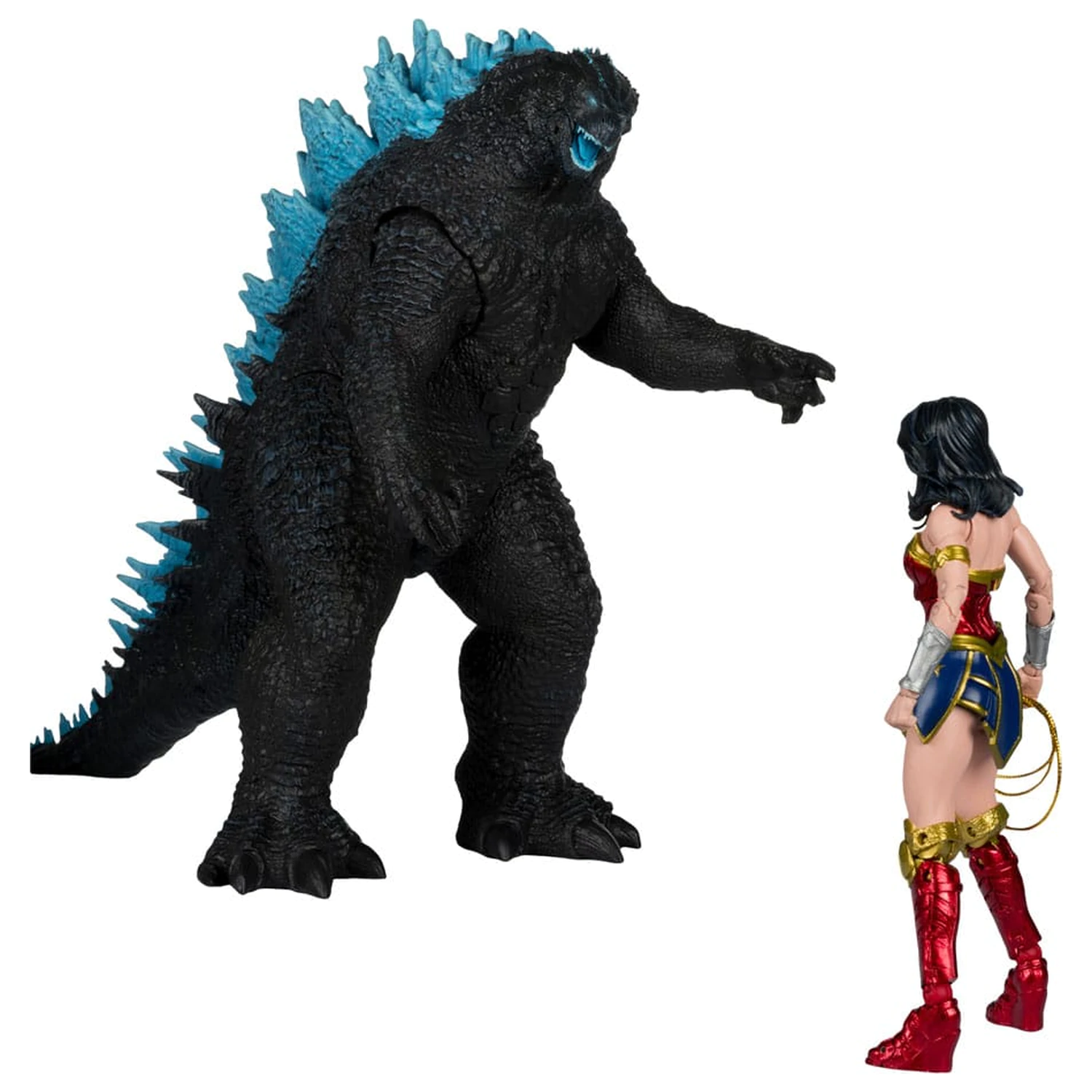 DC Justice League Monsterverse DC Multiverse Figurki Akcji 2-Pak Wonder Woman kontra Atomic Blast Godzilla 18 cm zdjęcie produktu