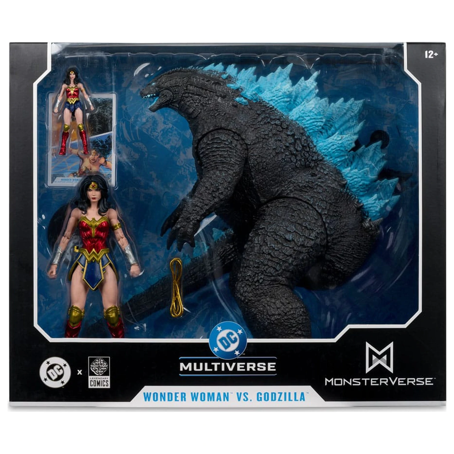 DC Justice League Monsterverse DC Multiverse Figurki Akcji 2-Pak Wonder Woman kontra Atomic Blast Godzilla 18 cm zdjęcie produktu