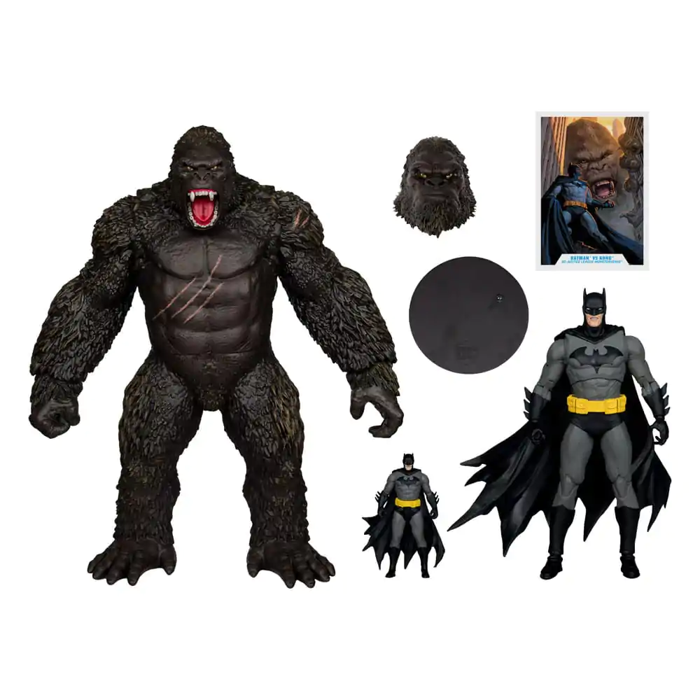 DC Liga Sprawiedliwości Monsterverse DC Multiverse Figurki Akcji 2-Pak Batman & Kong 29 cm zdjęcie produktu