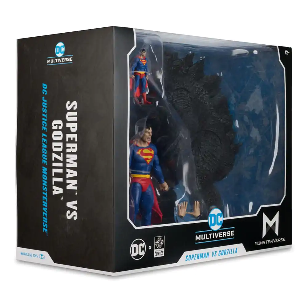 DC Liga Sprawiedliwości Monsterverse DC Multiverse Figurki Akcji 2-Pak Superman Vs. Godzilla 30 cm zdjęcie produktu