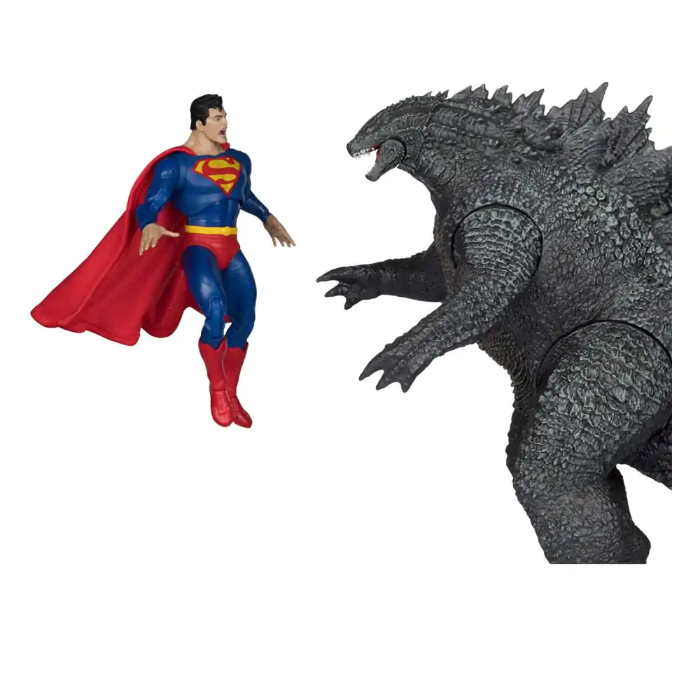 DC Liga Sprawiedliwości Monsterverse DC Multiverse Figurki Akcji 2-Pak Superman Vs. Godzilla 30 cm zdjęcie produktu