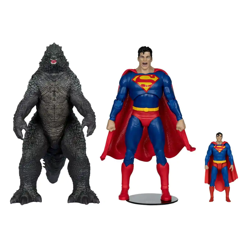 DC Liga Sprawiedliwości Monsterverse DC Multiverse Figurki Akcji 2-Pak Superman Vs. Godzilla 30 cm zdjęcie produktu
