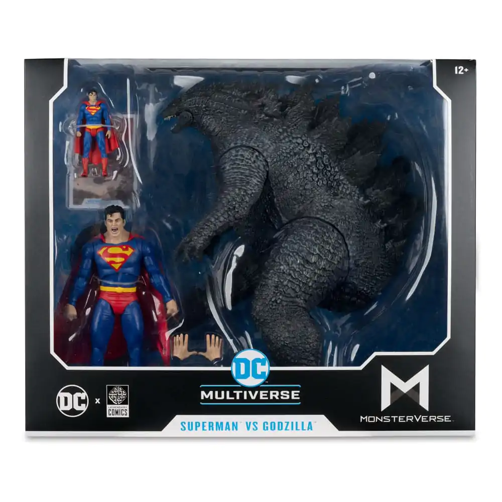 DC Liga Sprawiedliwości Monsterverse DC Multiverse Figurki Akcji 2-Pak Superman Vs. Godzilla 30 cm zdjęcie produktu