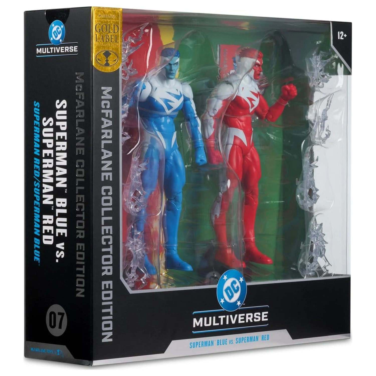 Figurki akcji DC Multiverse 2-Pak Superman Blue kontra Superman Red (Gold Label) 18 cm zdjęcie produktu