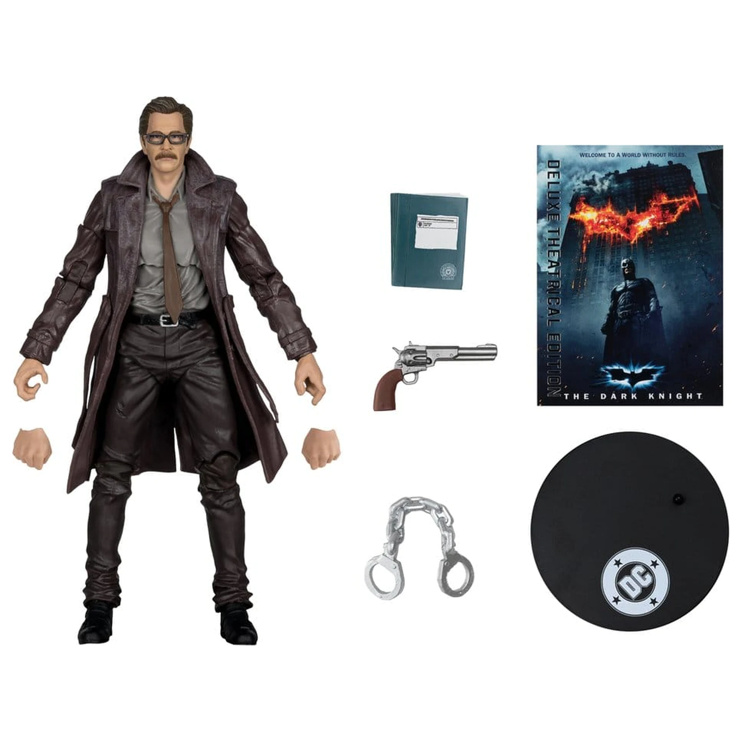 DC Multiverse Figurka akcji Commissioner James Gordon (The Dark Knight Trilogy) Deluxe Theatrical Edition 18 cm zdjęcie produktu