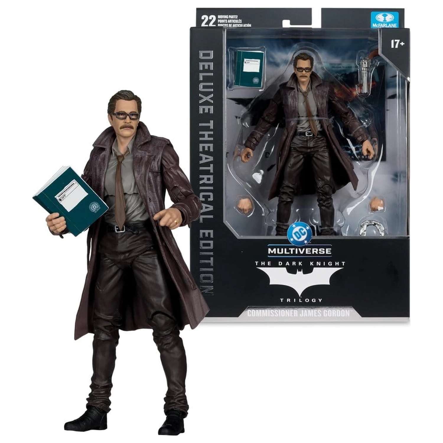 DC Multiverse Figurka akcji Commissioner James Gordon (The Dark Knight Trilogy) Deluxe Theatrical Edition 18 cm zdjęcie produktu