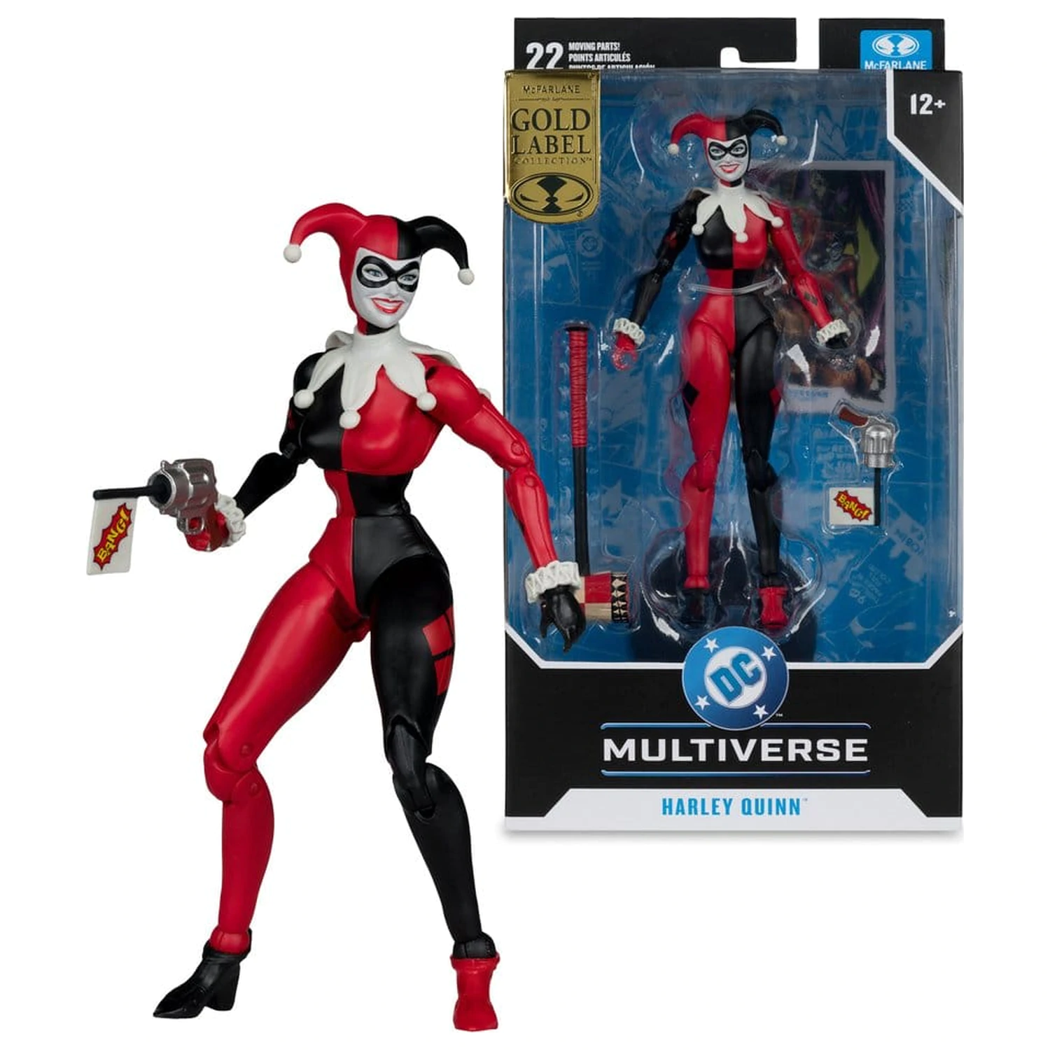DC Multiverse Figurka Akcji Harley Quinn (DC Classic) (Gold Label) 18 cm zdjęcie produktu