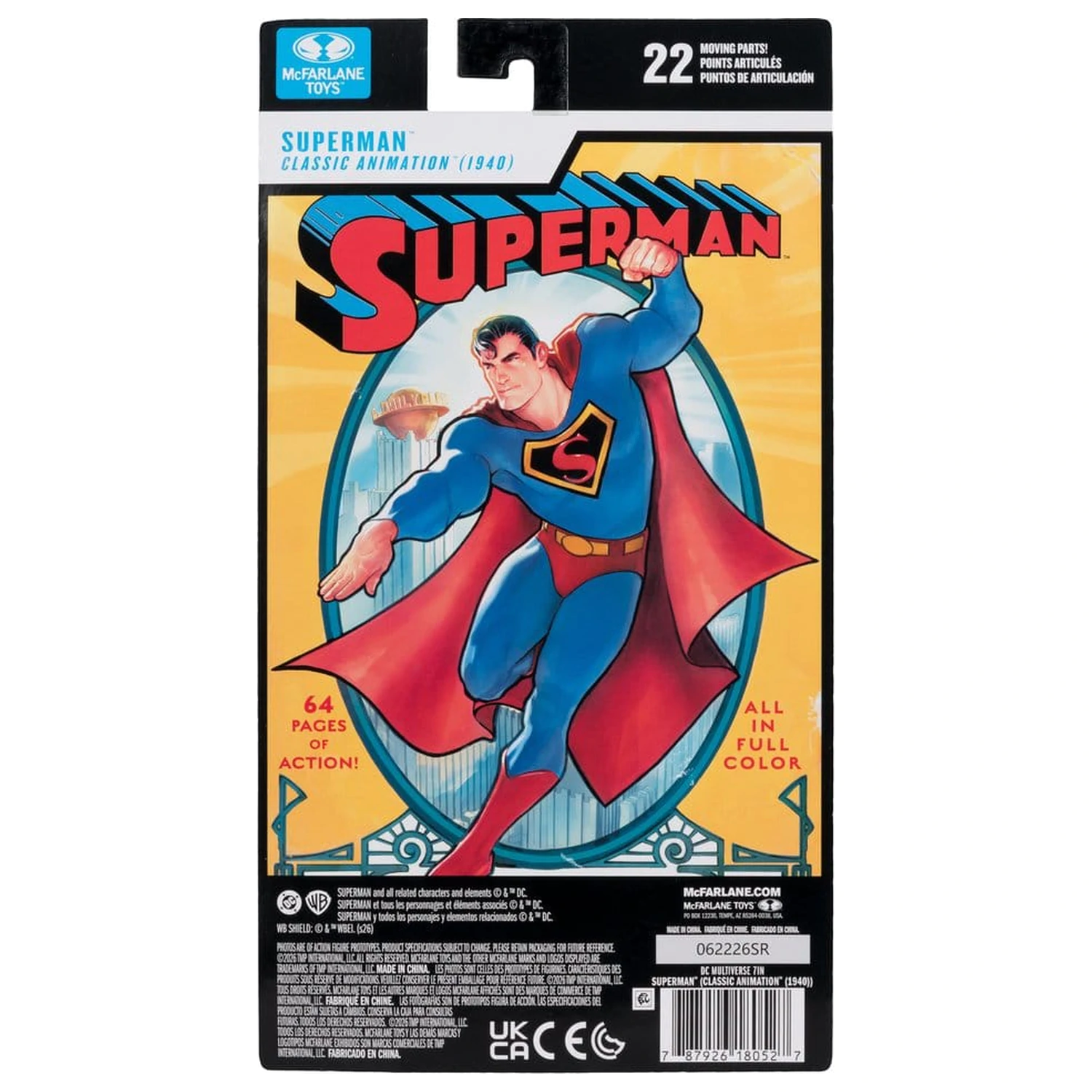 DC Multiverse figurka akcji Superman (Classic Animation 1940) 19 cm zdjęcie produktu