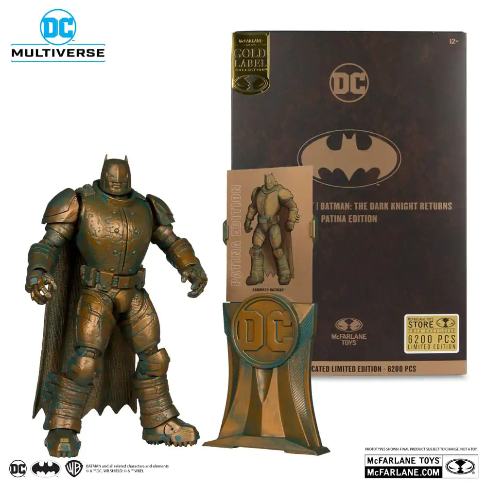 DC Multiverse Figurka Akcji Opancerzony Batman (Batman: Powrót Mrocznego Rycerza) Edycja Patyna (Gold Label) 18 cm zdjęcie produktu