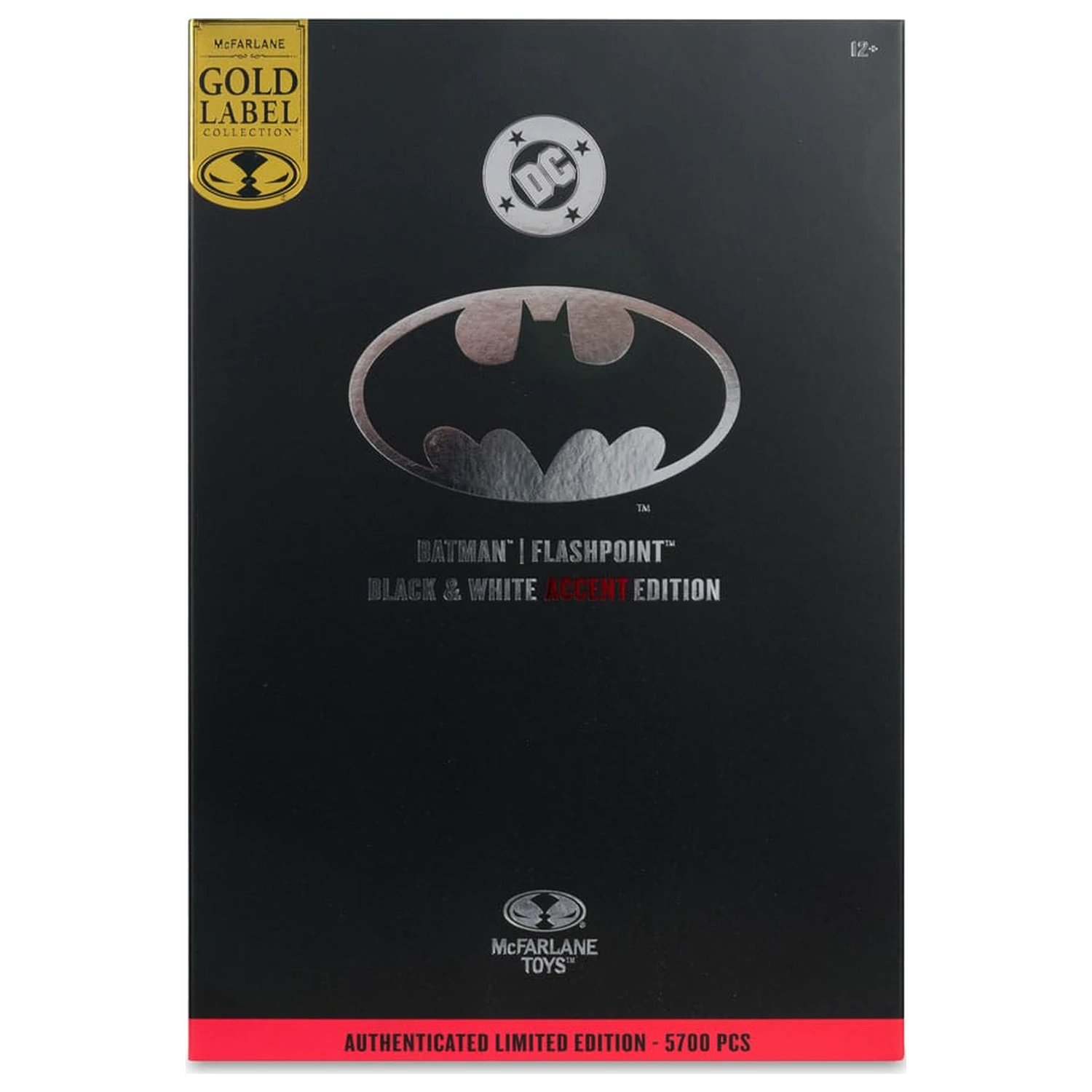 DC Multiverse Figurka Akcji Batman (Flashpoint) (Wersja z Czarno-Białymi Akcentami) (Złota Etykieta) 18 cm zdjęcie produktu