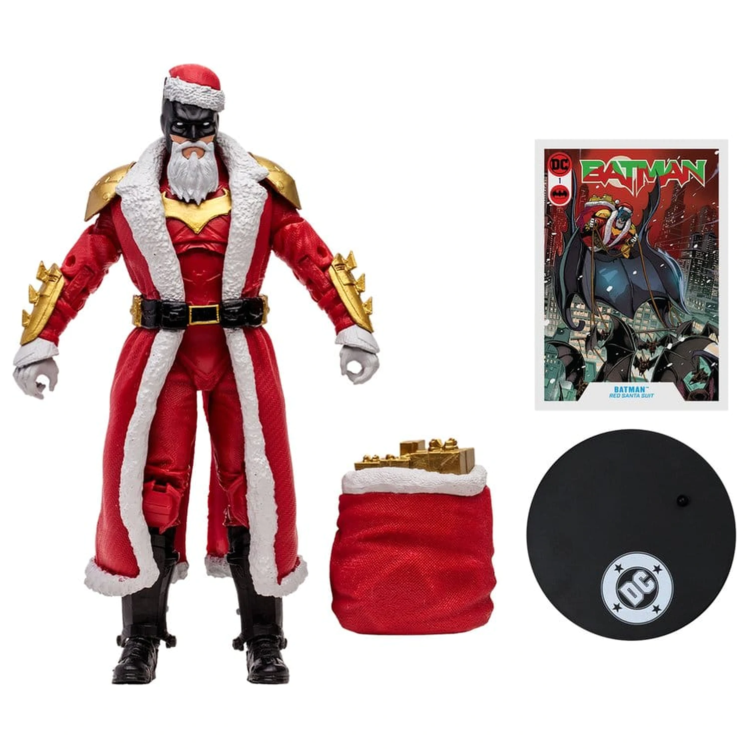 DC Multiverse McFarlane Vault Collection Figurka Akcji Batman (Red Santa Suit) 18 cm zdjęcie produktu