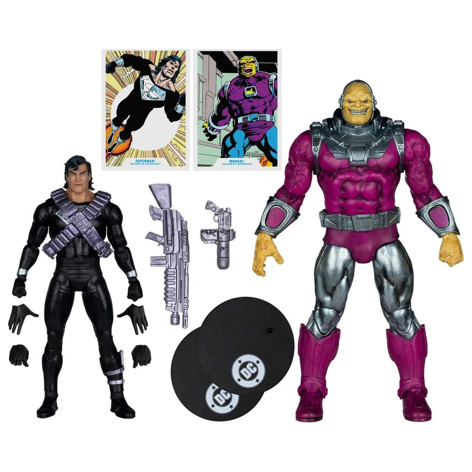 DC Multiverse Megafig figurka akcji 2-pak Mongul kontra Superman (Return of Superman) zdjęcie produktu