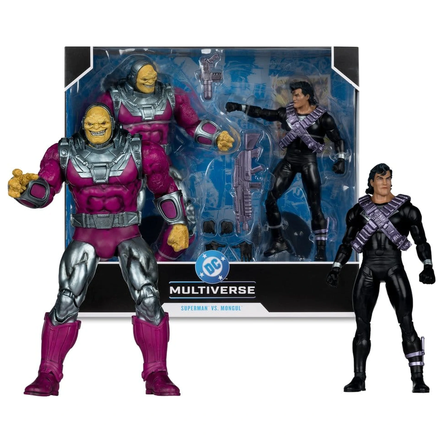 DC Multiverse Megafig figurka akcji 2-pak Mongul kontra Superman (Return of Superman) zdjęcie produktu