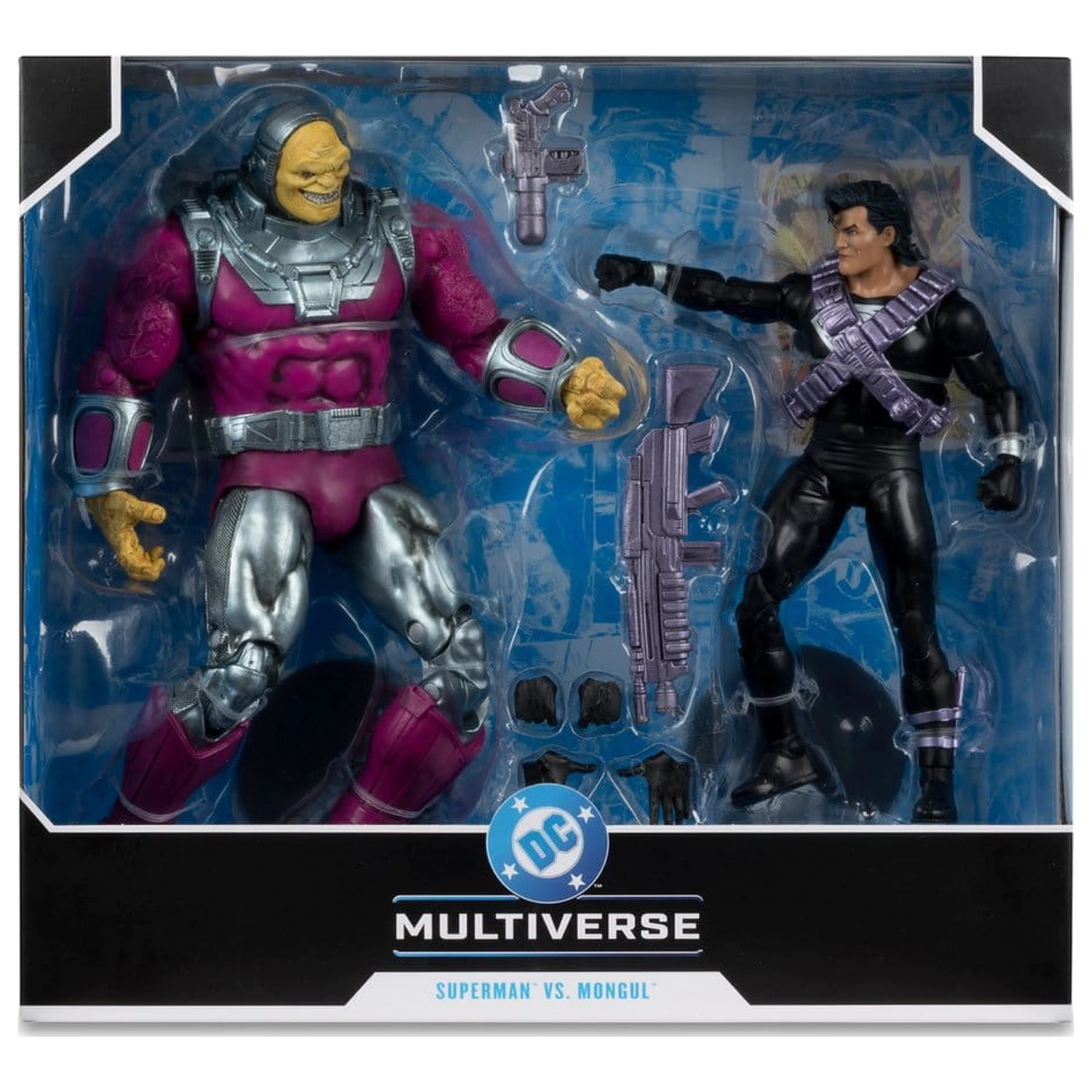 DC Multiverse Megafig figurka akcji 2-pak Mongul kontra Superman (Return of Superman) zdjęcie produktu