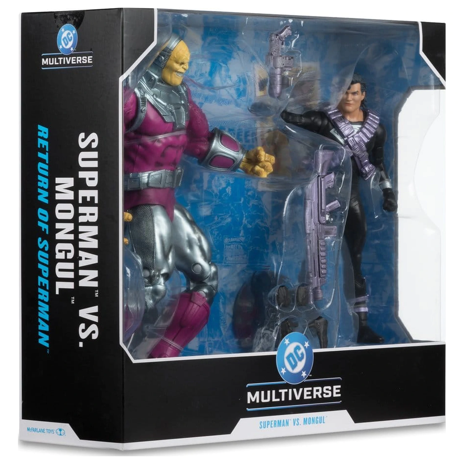 DC Multiverse Megafig figurka akcji 2-pak Mongul kontra Superman (Return of Superman) zdjęcie produktu