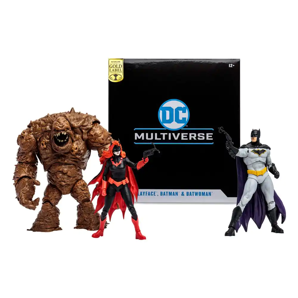 DC Multiverse Figurki Akcji Multipack Clayface, Batman & Batwoman (DC Rebirth) (Gold Label) 18 cm zdjęcie produktu