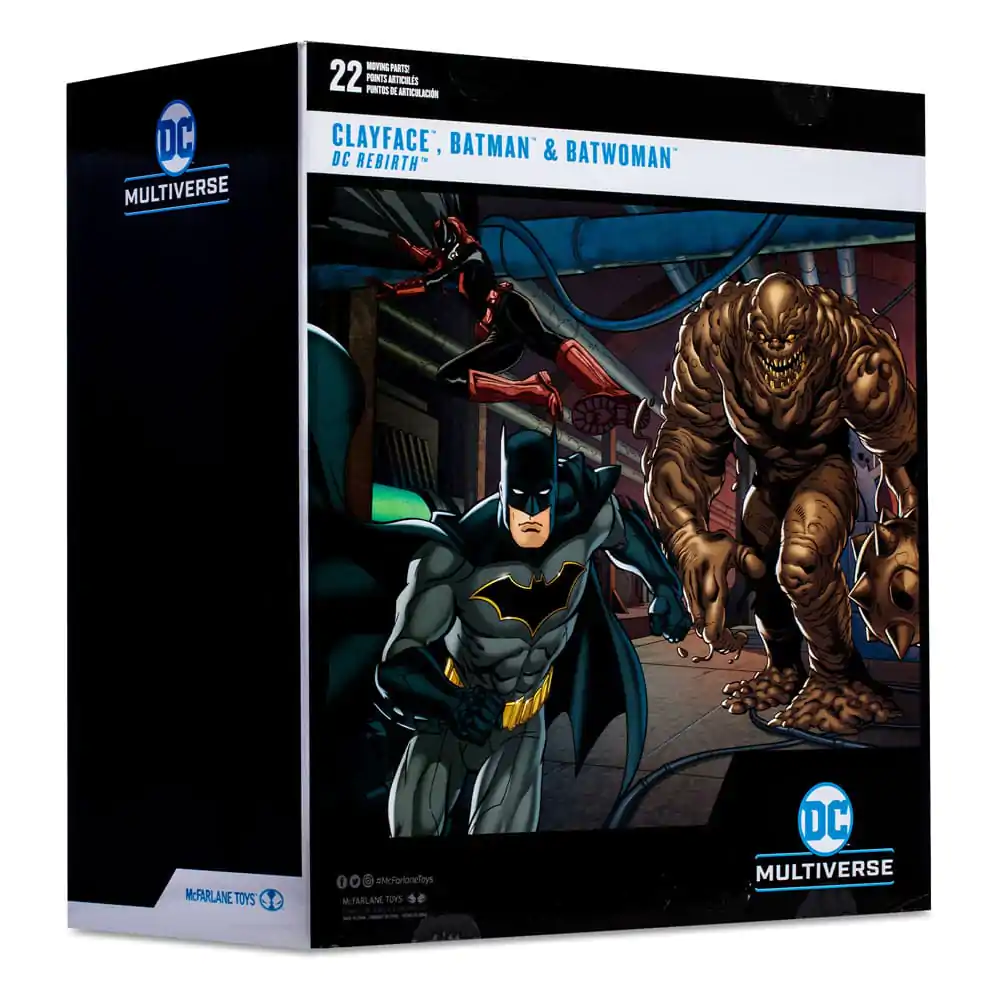 DC Multiverse Figurki Akcji Multipack Clayface, Batman & Batwoman (DC Rebirth) (Gold Label) 18 cm zdjęcie produktu