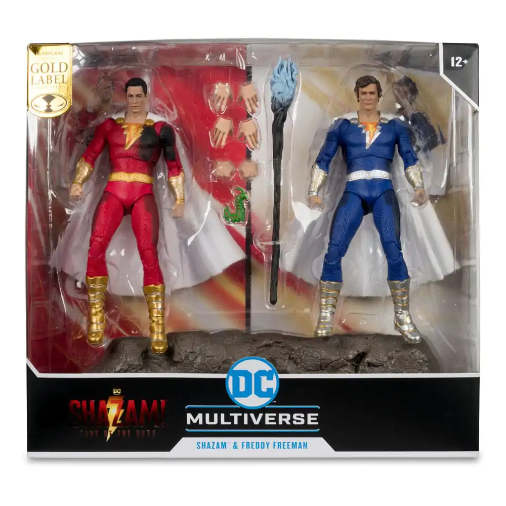 DC Multiverse Action Figures Pack 2 figurek Shazam (Battle Damage) & Freddie Freeman (Gold Label) 18 cm zdjęcie produktu