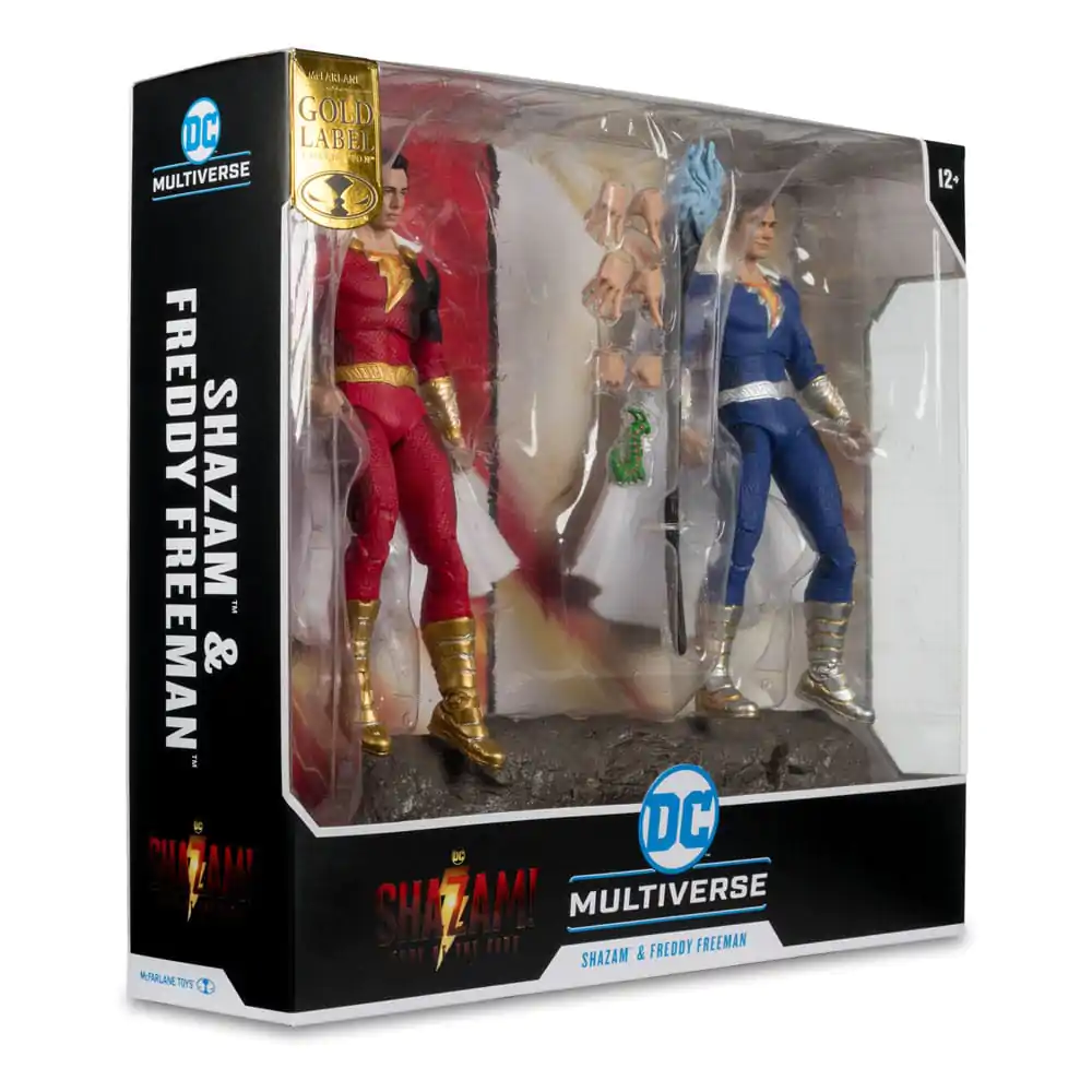 DC Multiverse Action Figures Pack 2 figurek Shazam (Battle Damage) & Freddie Freeman (Gold Label) 18 cm zdjęcie produktu