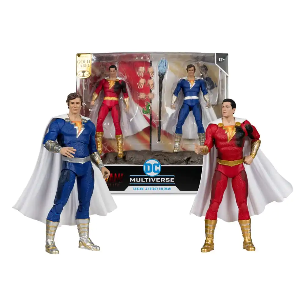 DC Multiverse Action Figures Pack 2 figurek Shazam (Battle Damage) & Freddie Freeman (Gold Label) 18 cm zdjęcie produktu