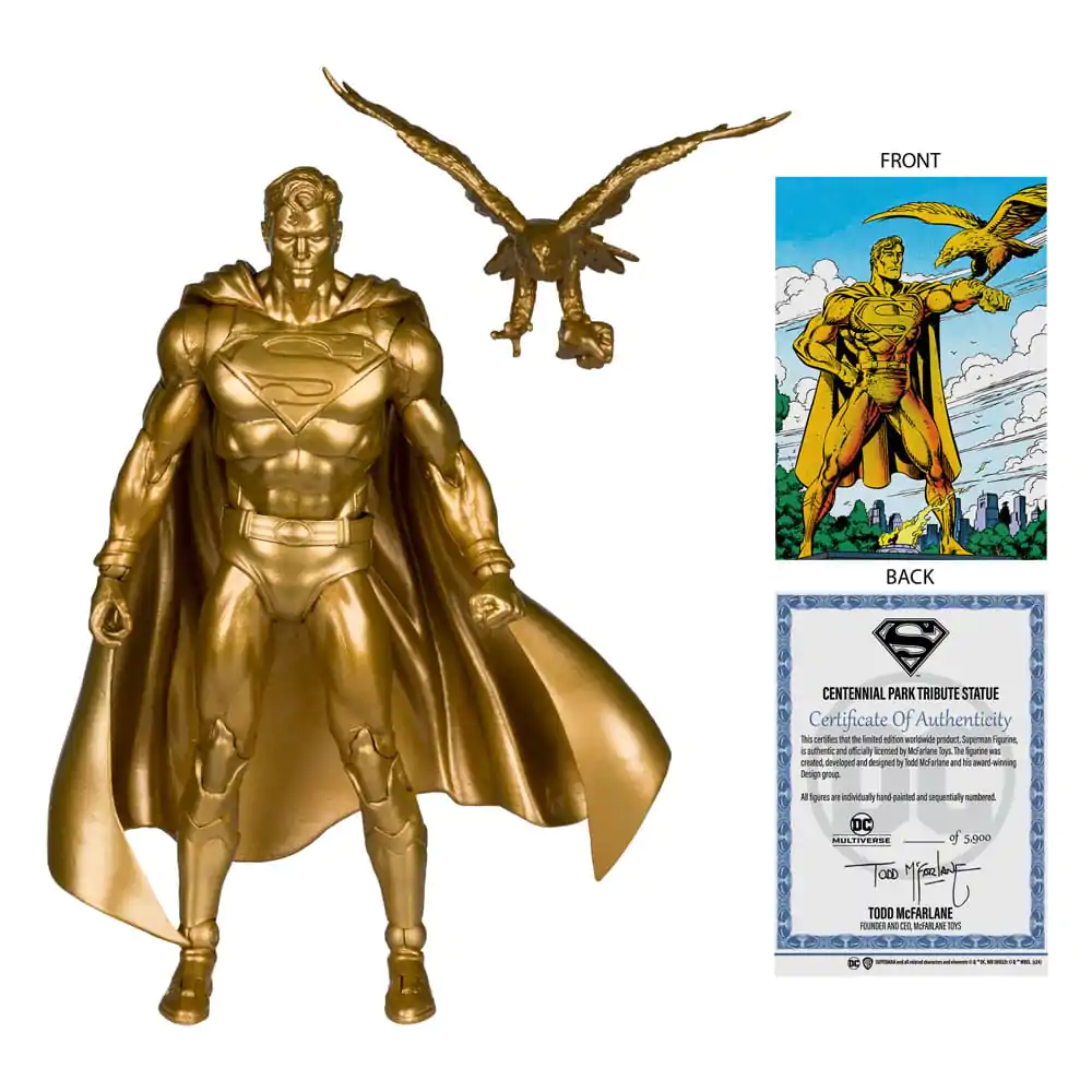 Figurka Akcji DC Multiverse Superman (Centennial Park Tribute Statue) Gold Label 18 cm zdjęcie produktu