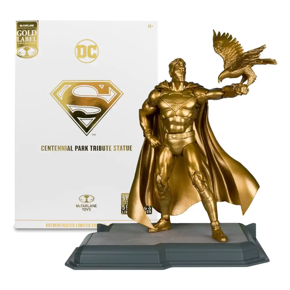 Figurka Akcji DC Multiverse Superman (Centennial Park Tribute Statue) Gold Label 18 cm zdjęcie produktu