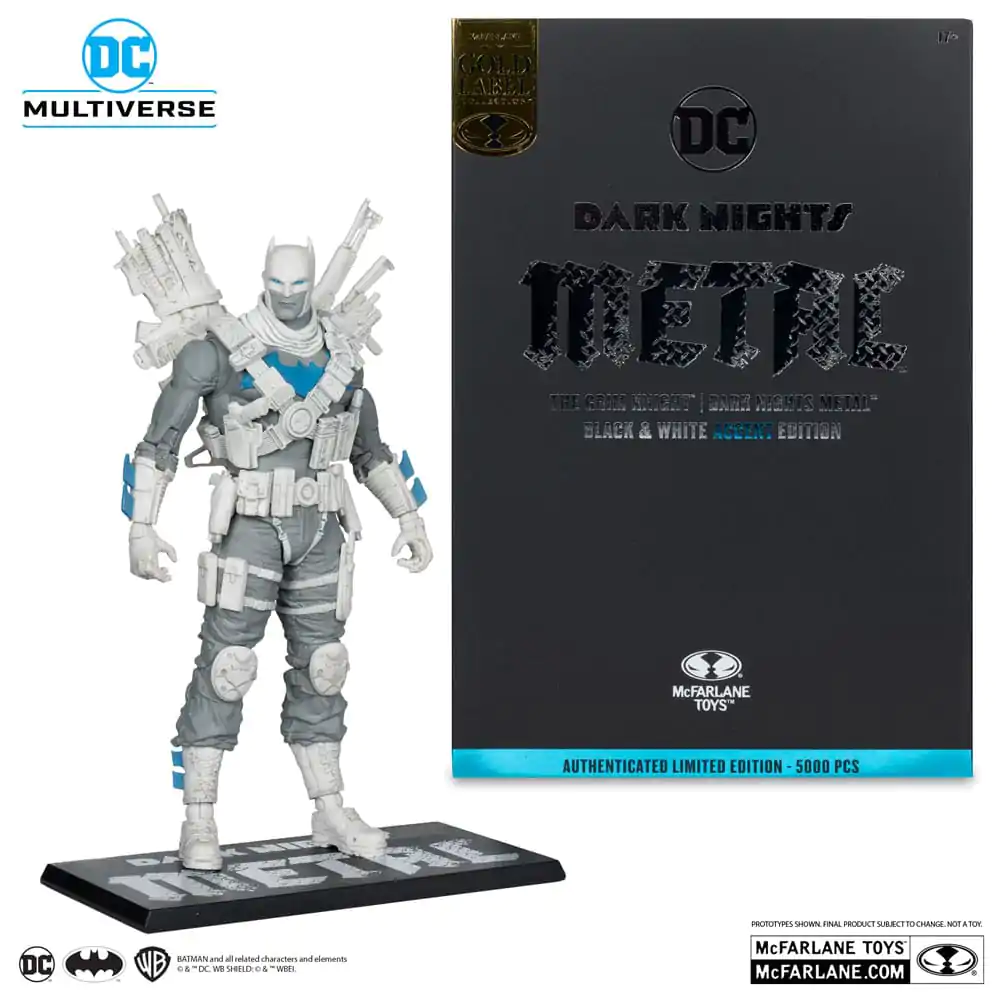 DC Multiverse Figurka Akcji The Grim Knight (Dark Nights Metal) (Black & White Accent Edition) (Gold Label) 18 cm zdjęcie produktu