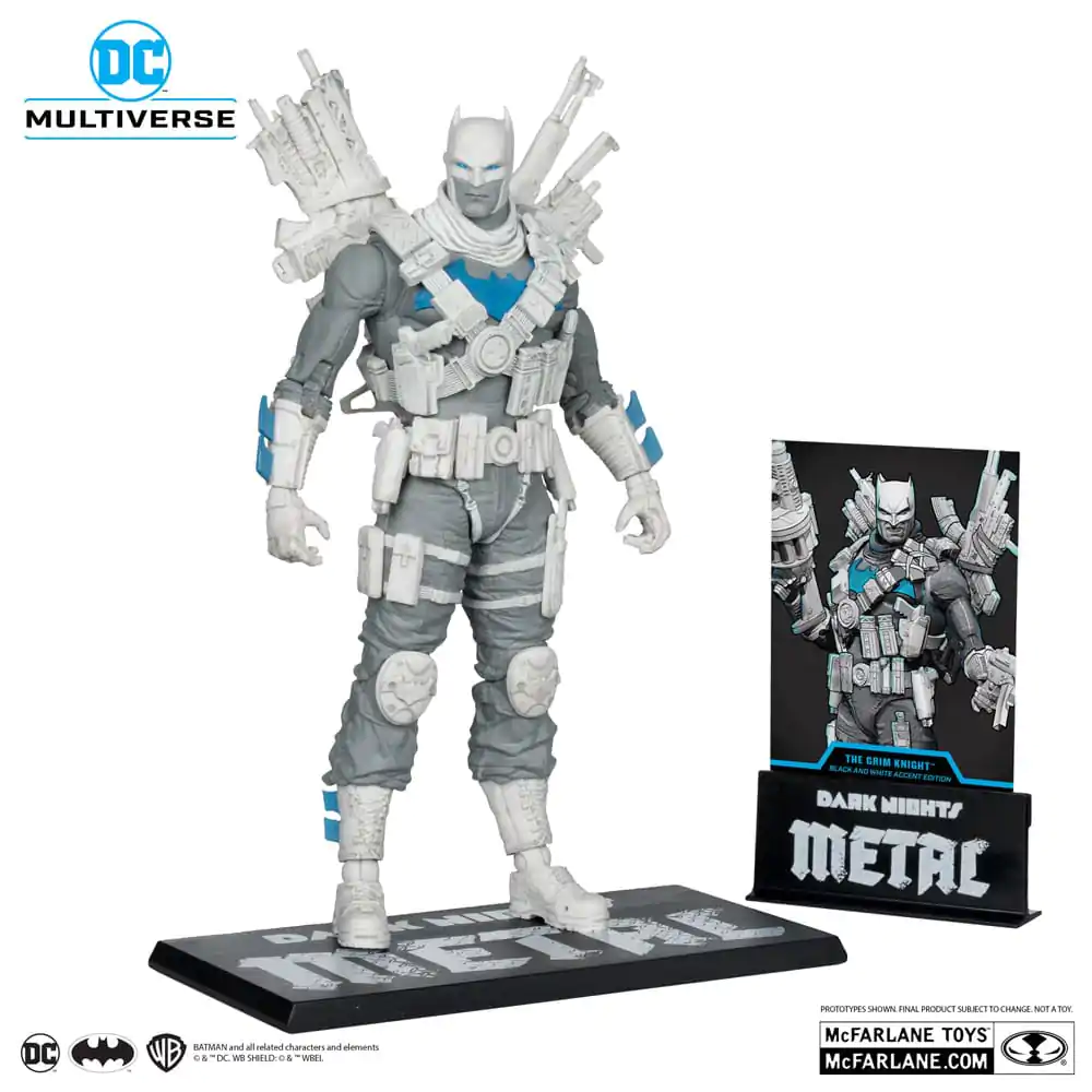 DC Multiverse Figurka Akcji The Grim Knight (Dark Nights Metal) (Black & White Accent Edition) (Gold Label) 18 cm zdjęcie produktu