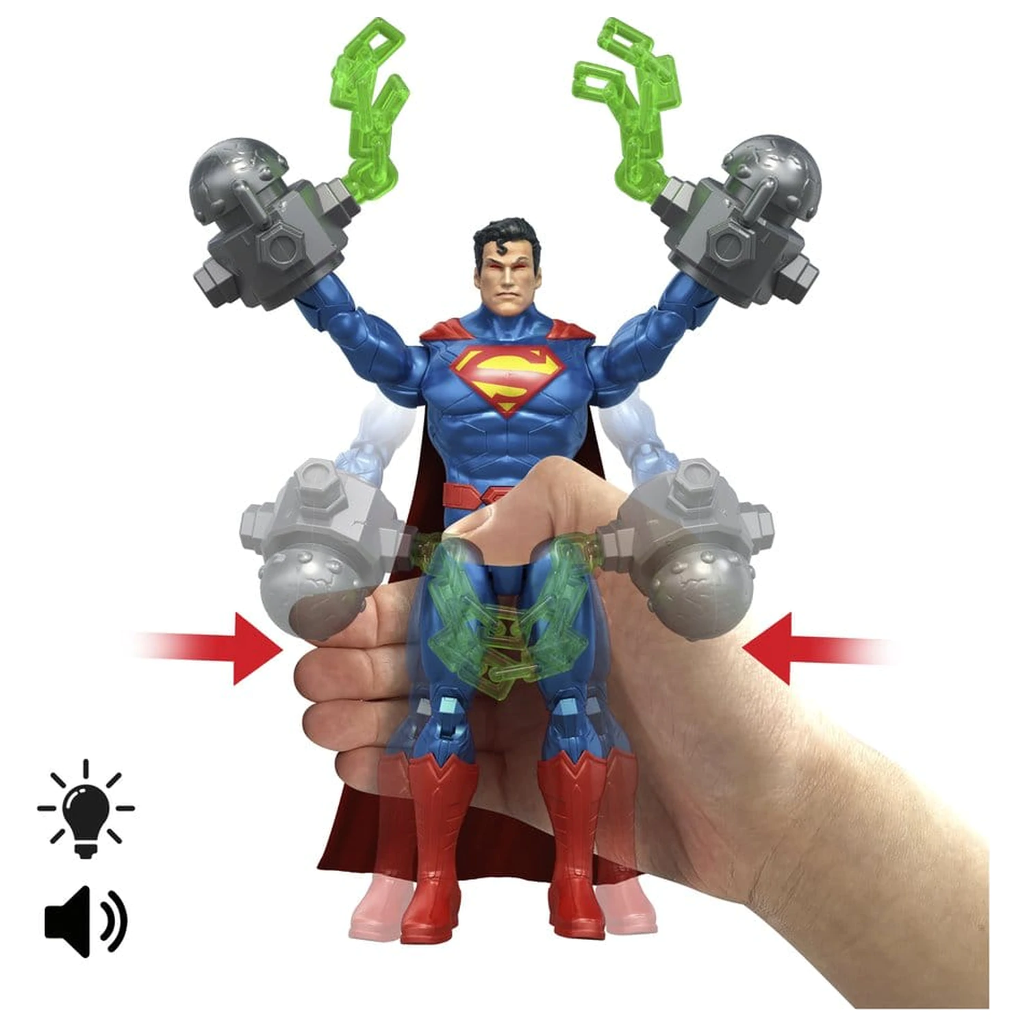 DC Premier Figurka Akcji z Dźwiękiem i Światłem Heat Vision Superman 16 cm zdjęcie produktu