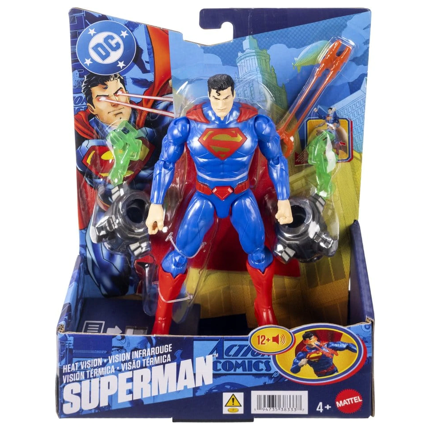 DC Premier Figurka Akcji z Dźwiękiem i Światłem Heat Vision Superman 16 cm zdjęcie produktu