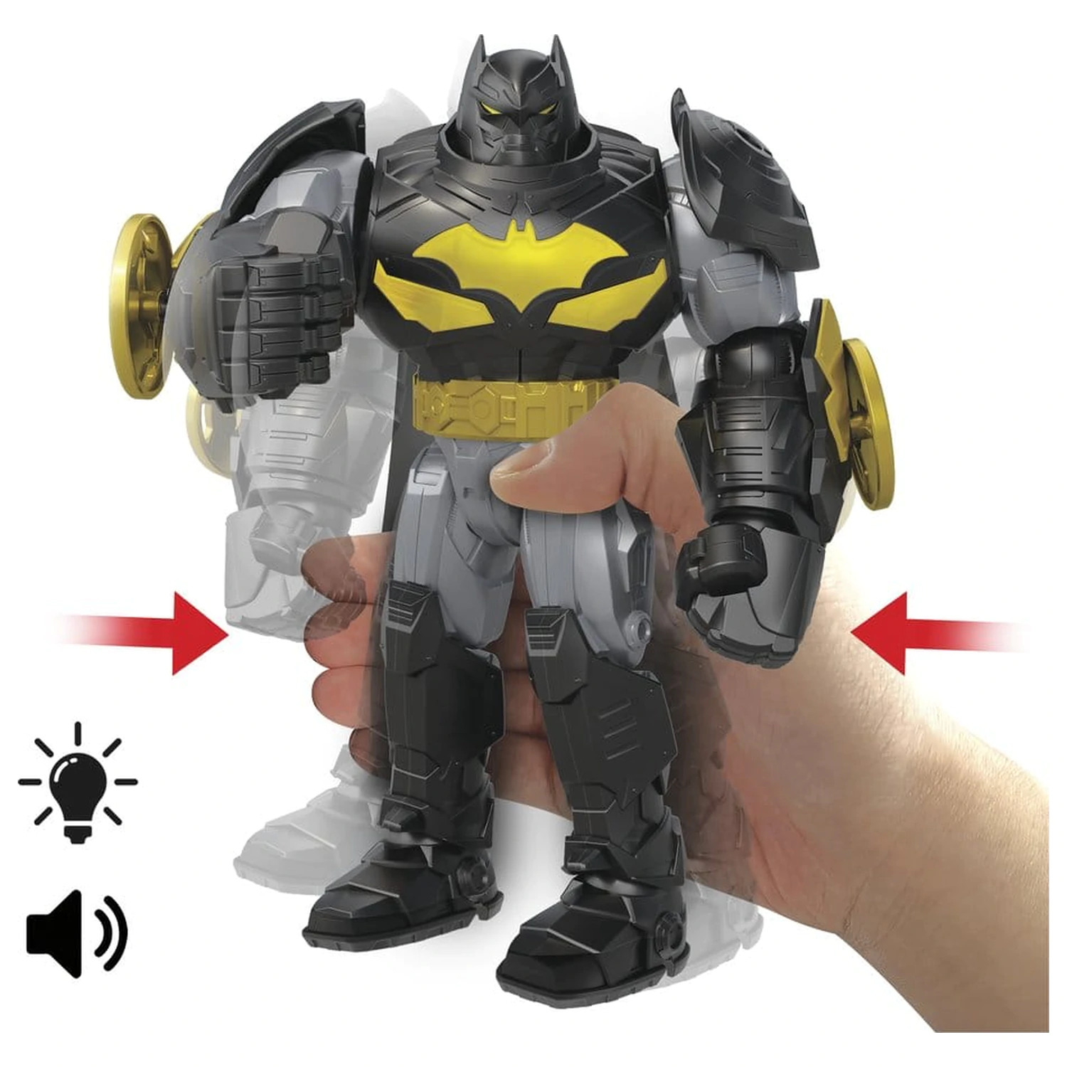 DC Premier figurka akcji z dźwiękiem i światłem Mecha Suit Batman 18 cm zdjęcie produktu
